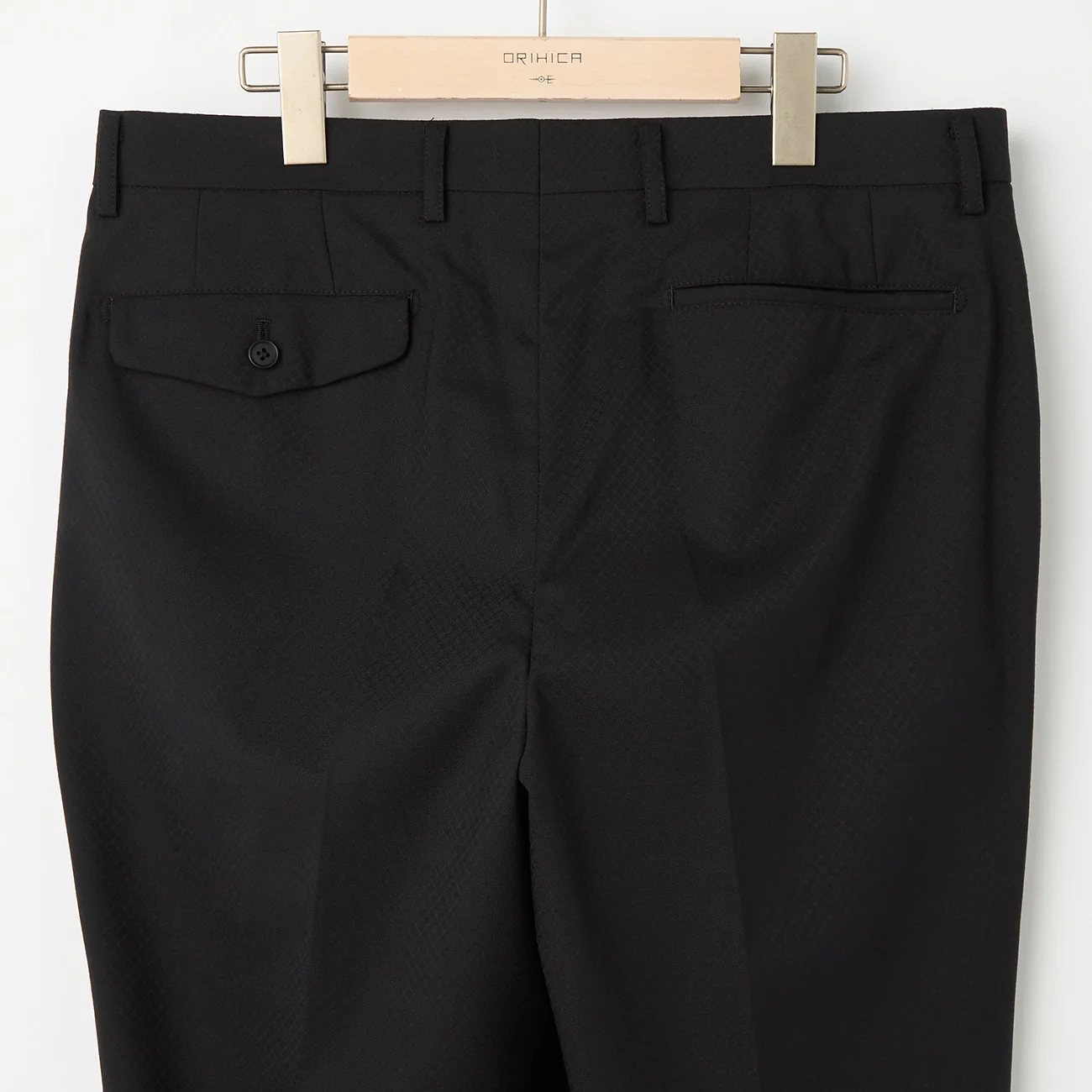 Wool Blend Textured Solid Suit - Black - Image 10