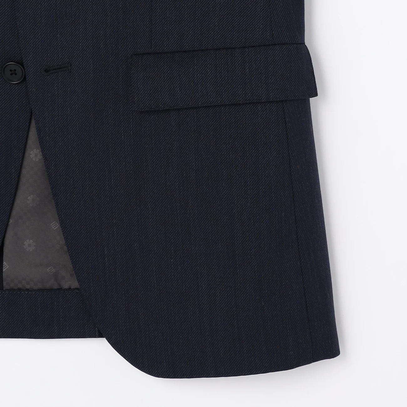 Wool Blend Twill Suit - Navy - Image 5