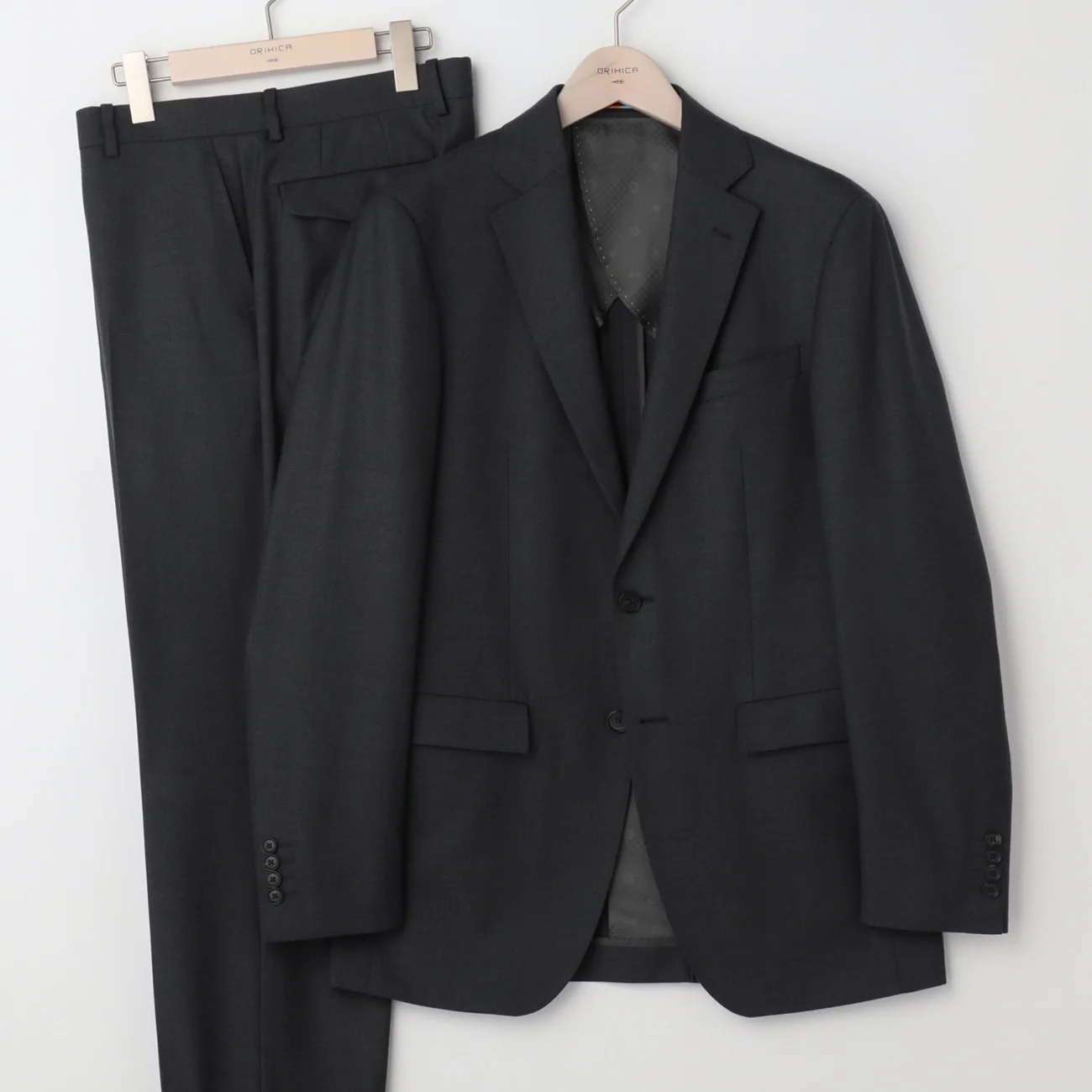 LUXE Line Super 150's 2-Button Suit - Charcoal Gray