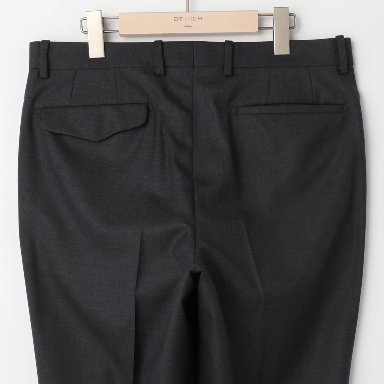 LUXE Line Super 150's 2-Button Suit - Charcoal Gray - Image 10