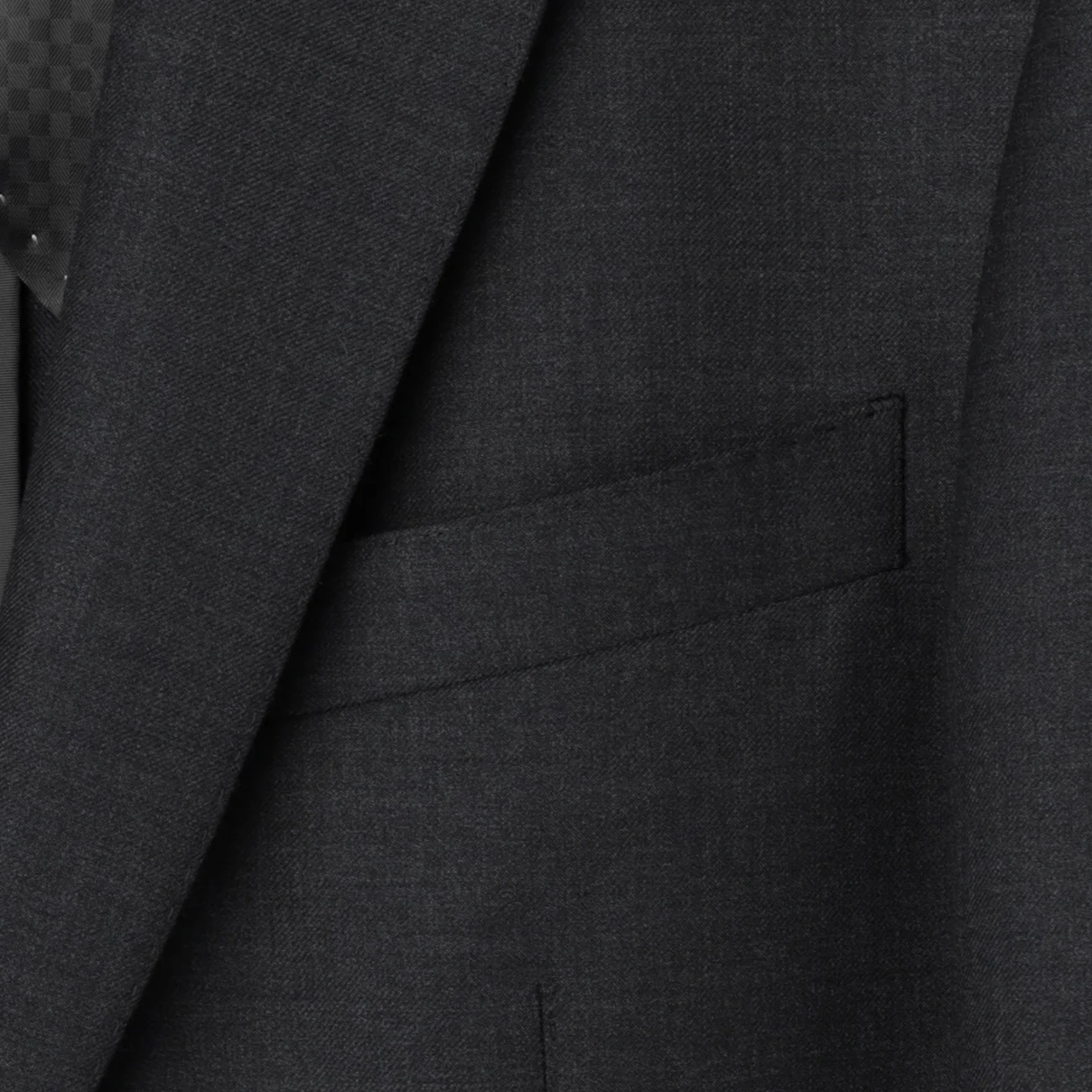 LUXE Line Super 150's 2-Button Suit - Charcoal Gray - Image 3