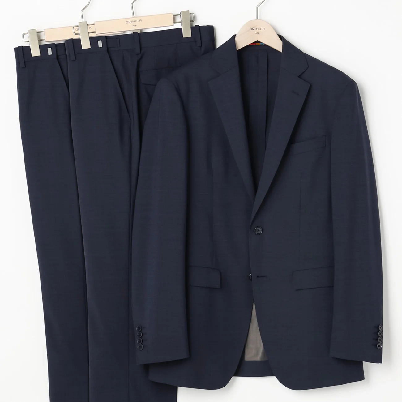 Two-pants High breathability Suit with Side Adjusters - Navy