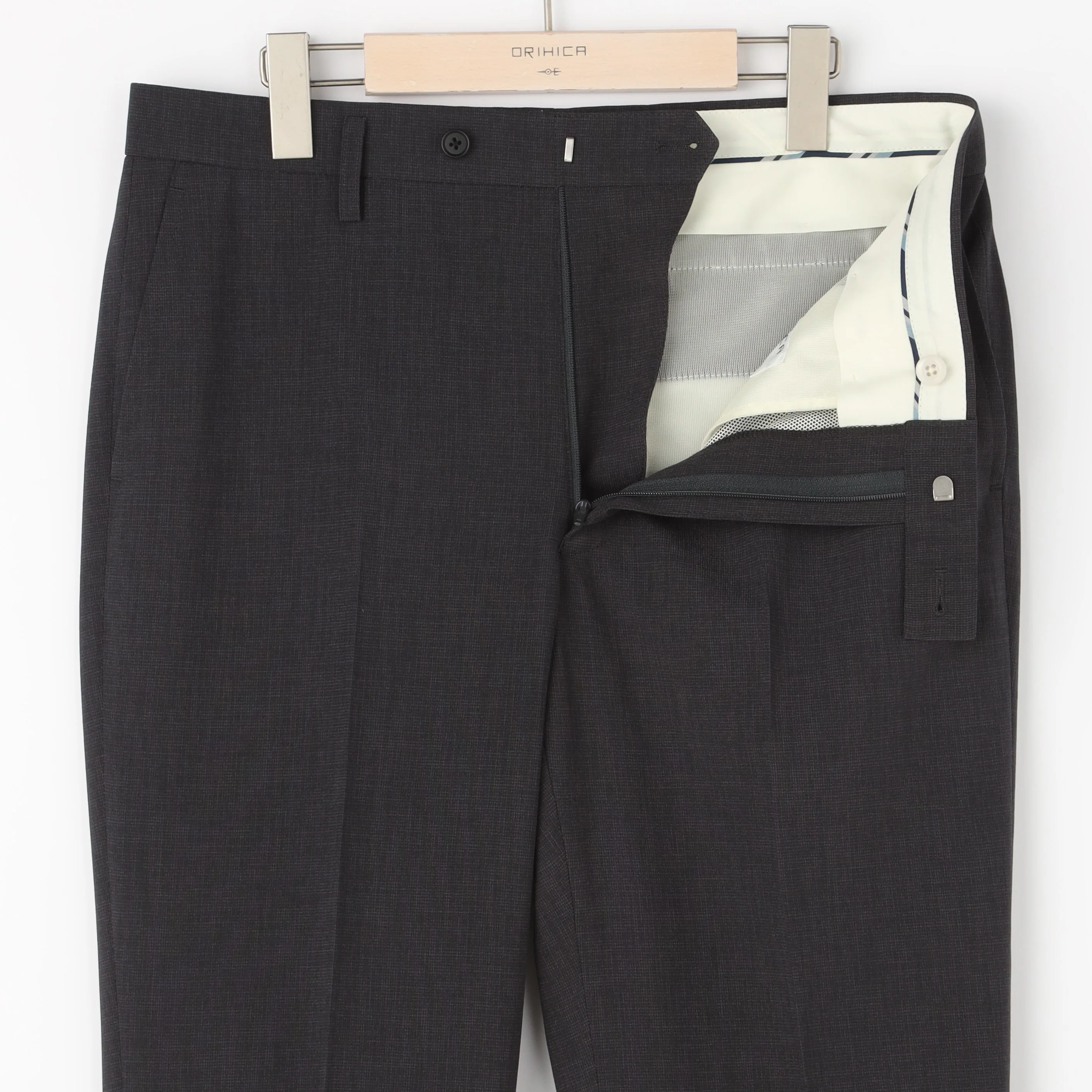 Two-pants High Breathability Houndstooth Suit - Medium Gray - Image 9