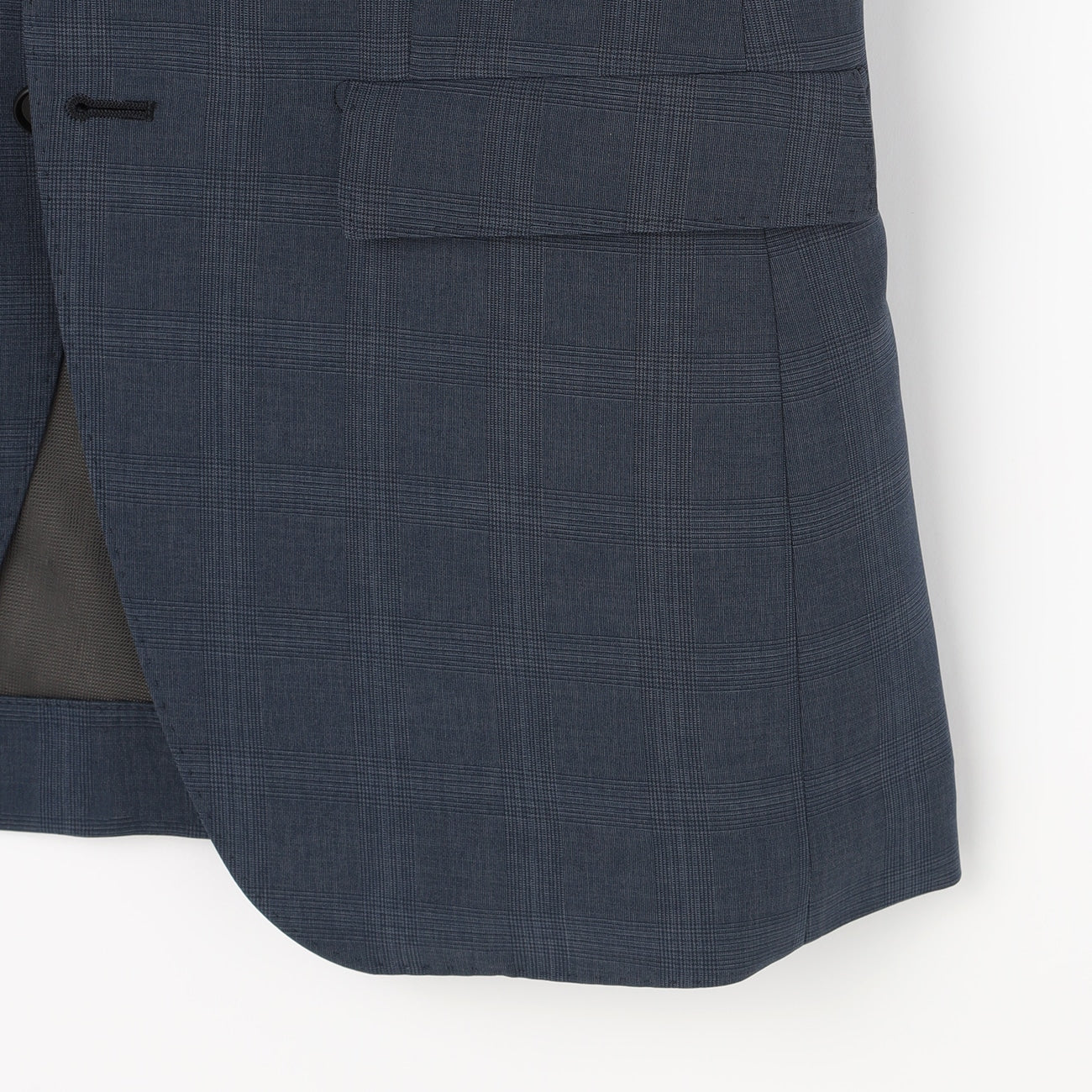 High Breathability Glen Plaid Suit - Blue - Image 5