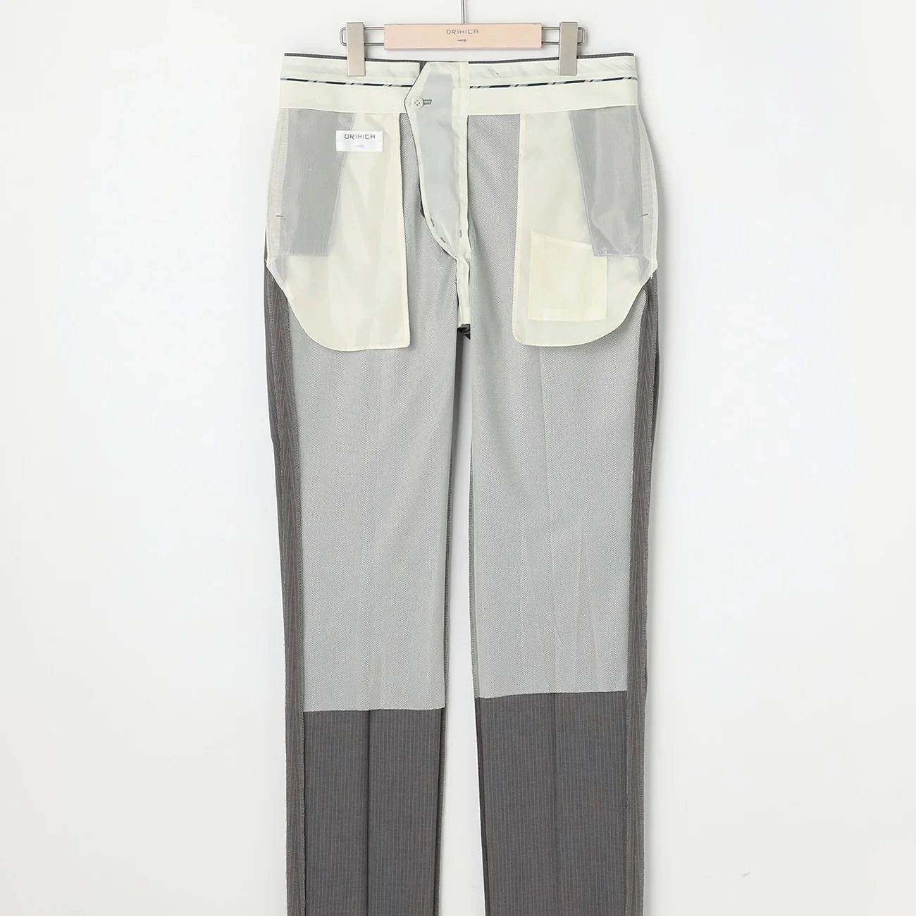 High Breathability Pinstripe Suit - Light Gray - Image 11