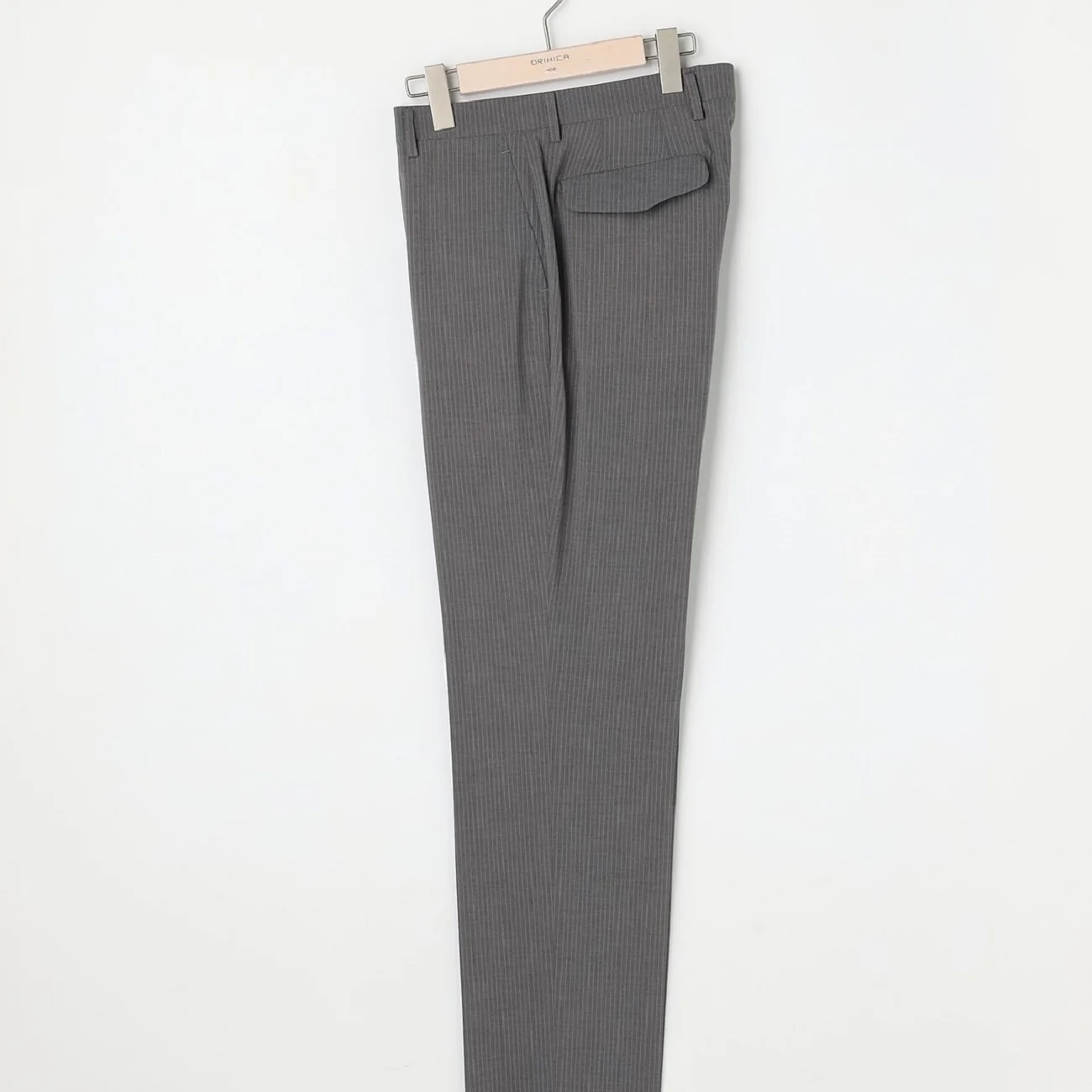 High Breathability Pinstripe Suit - Light Gray - Image 8