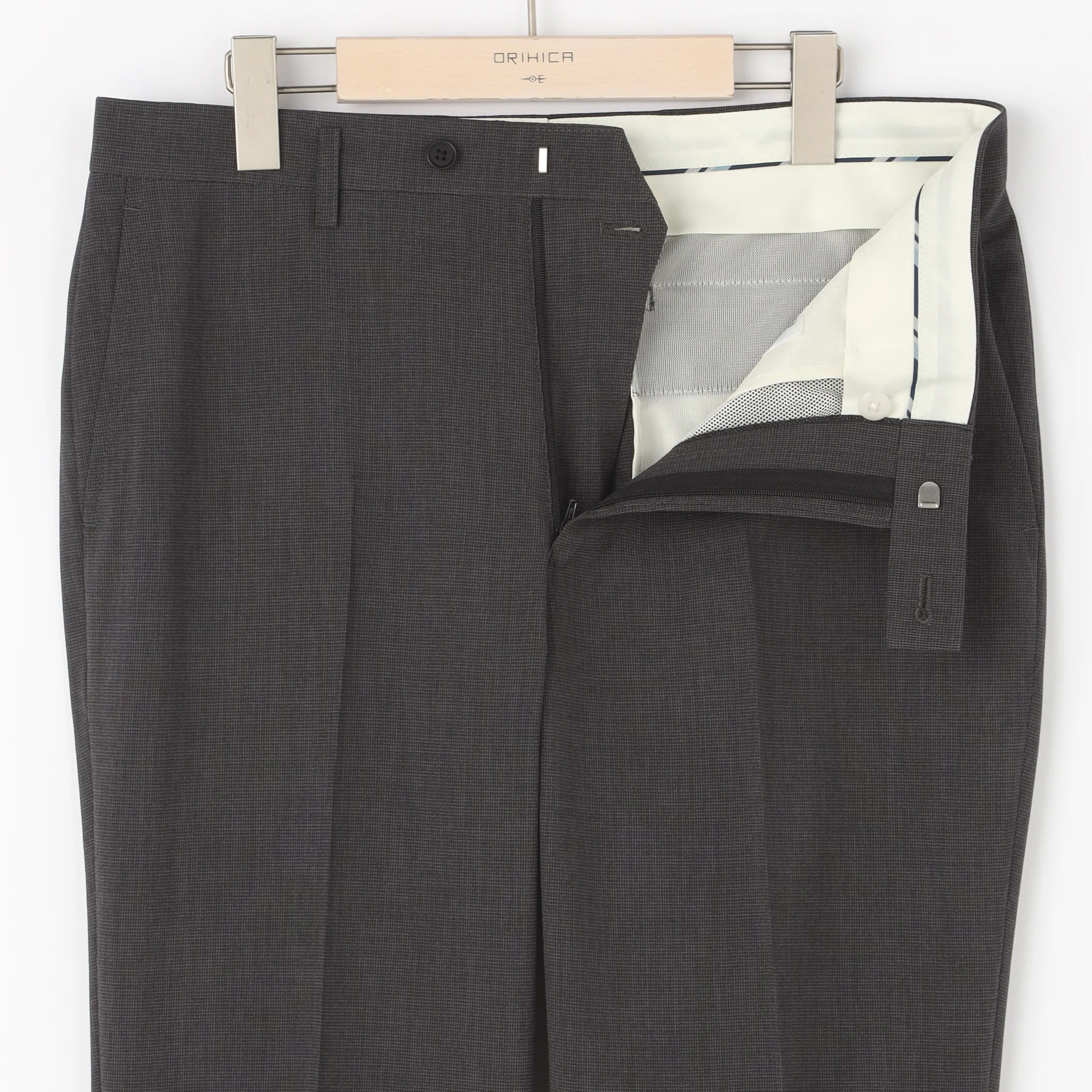 High-breathability Houndstooth Suit - Medium Gray - Image 9