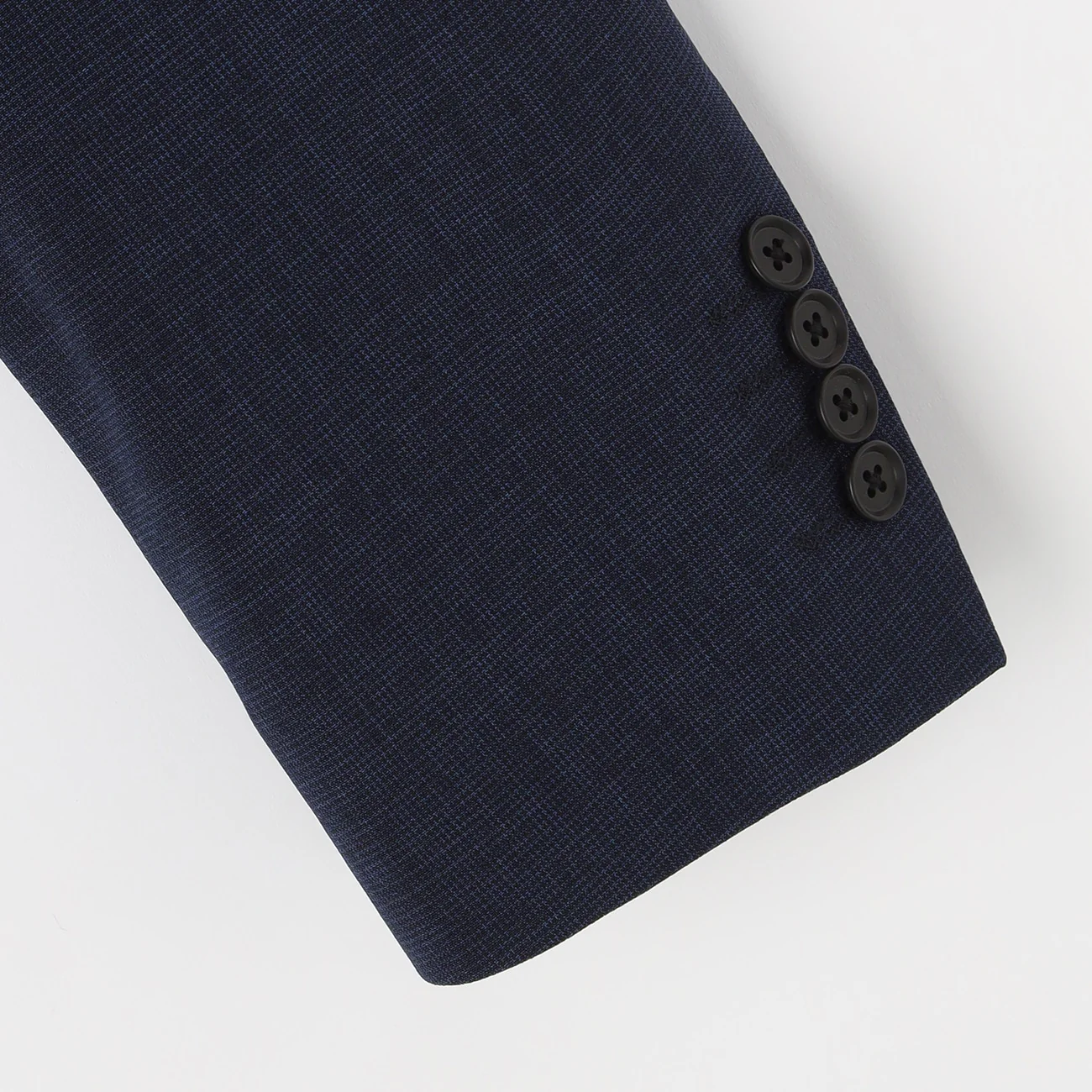 High-breathability Houndstooth Suit - Navy - Image 4