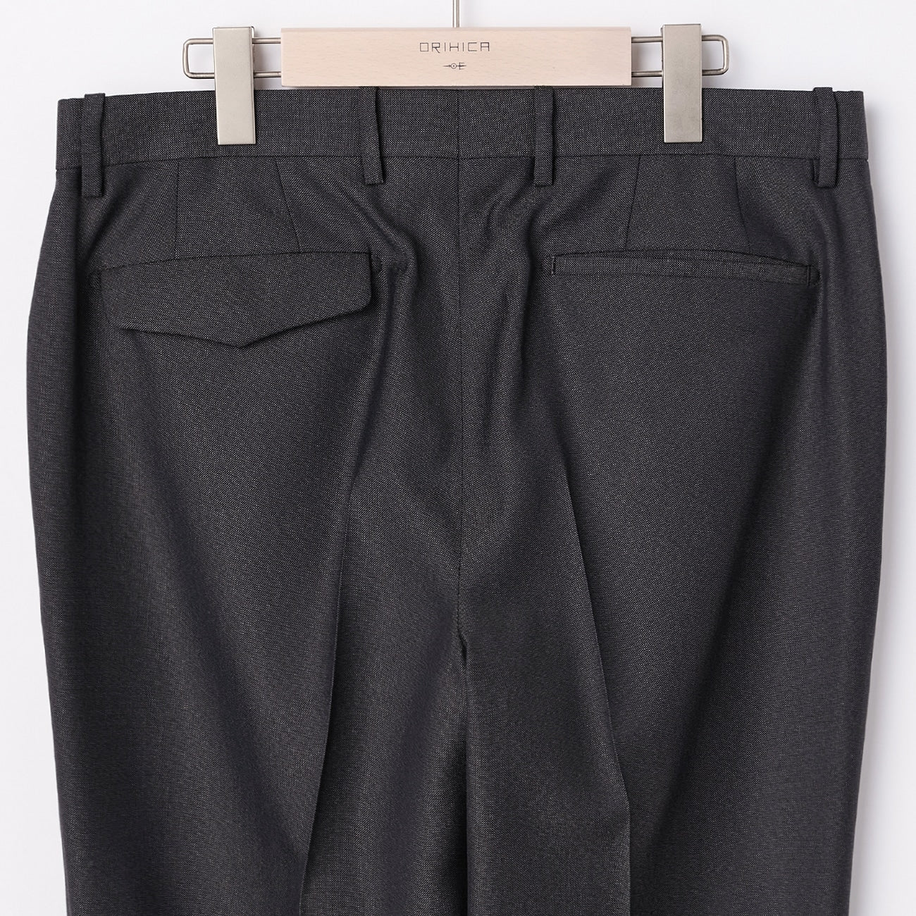 Wool Blend 2-Button Suit with Side Adjusters - Charcoal Gray - Image 11