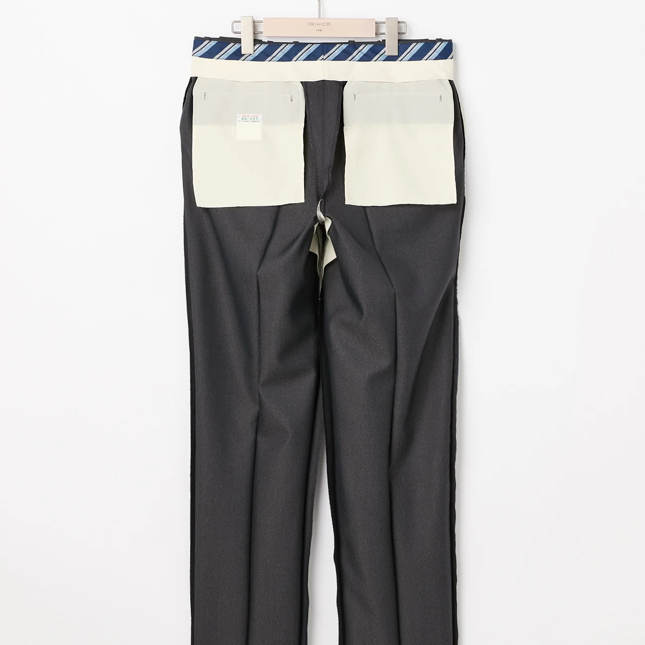 Wool Blend 2-Button Suit with Side Adjusters - Charcoal Gray - Image 13