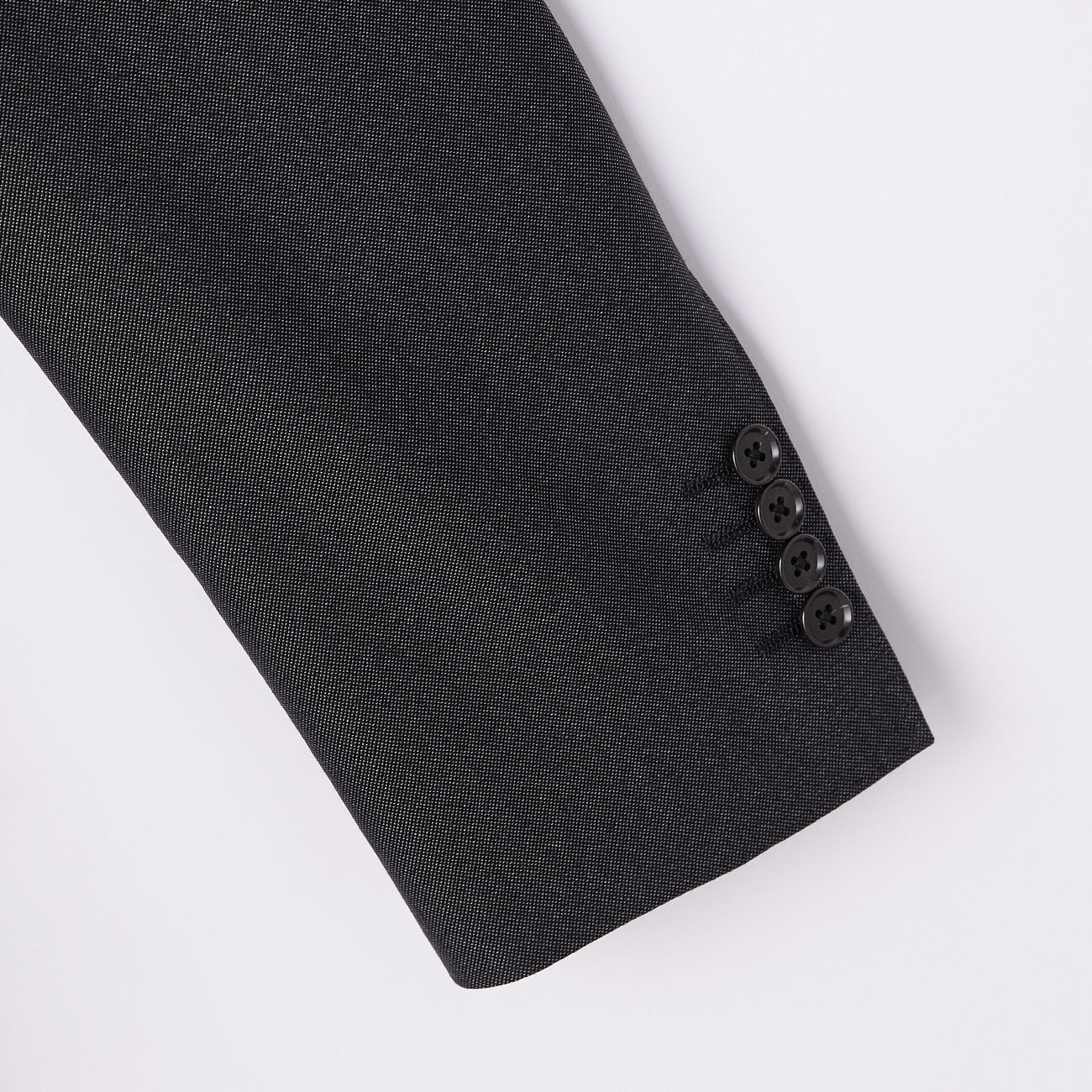 Wool Blend 2-Button Suit with Side Adjusters - Charcoal Gray - Image 5
