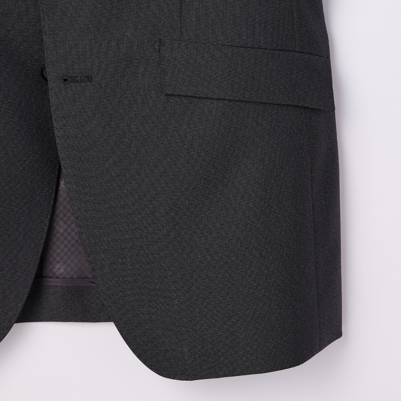 Wool Blend 2-Button Suit with Side Adjusters - Charcoal Gray - Image 6