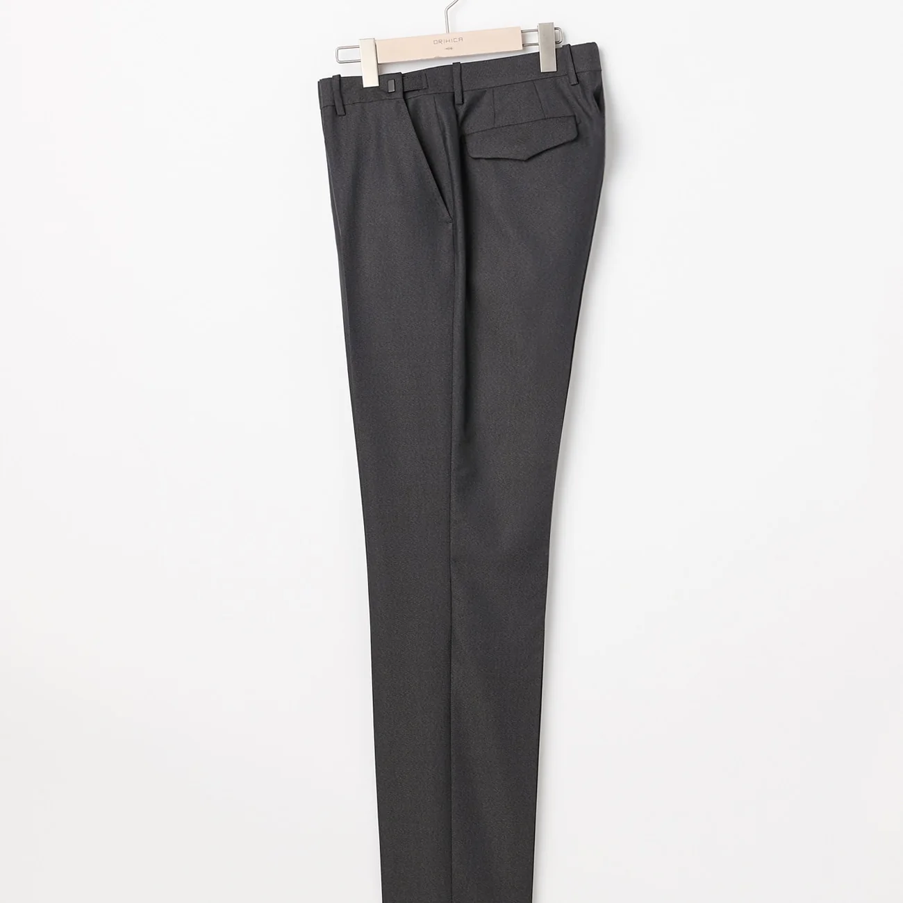 Wool Blend 2-Button Suit with Side Adjusters - Charcoal Gray - Image 9