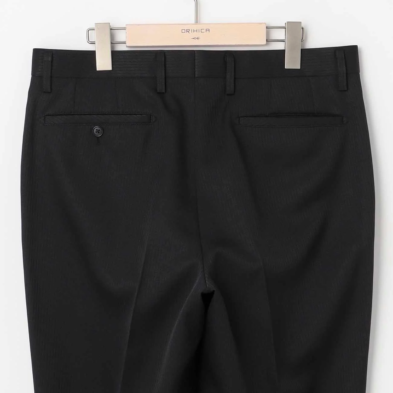 Washable Shadow Stripe 2-Button Suit - Black - Image 11