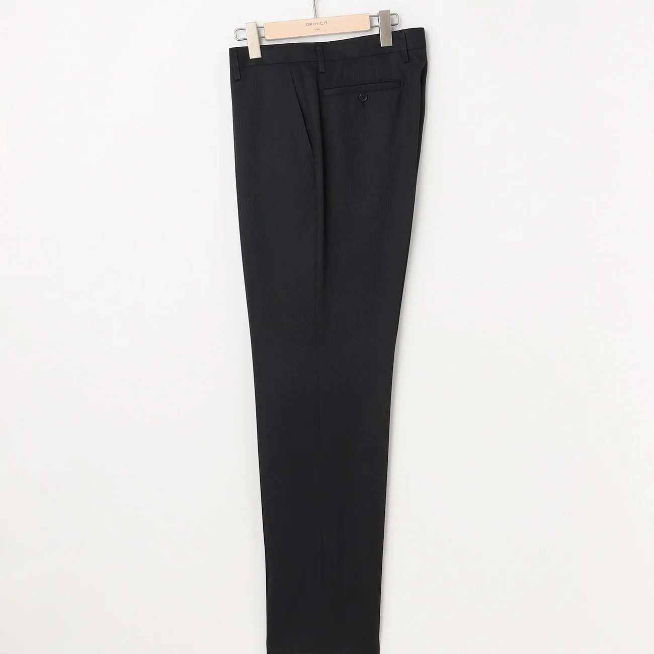 Washable Shadow Stripe 2-Button Suit - Black - Image 9
