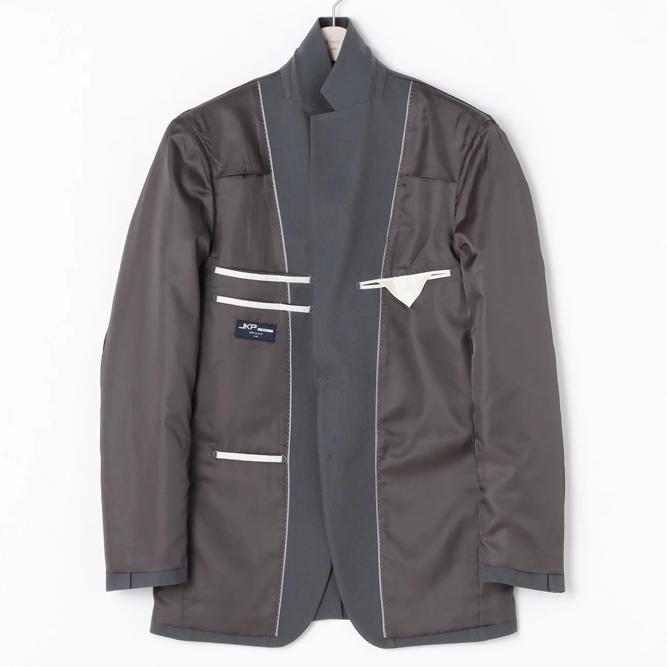 WashableTextured 2-Button Suit - Medium Gray - Image 7
