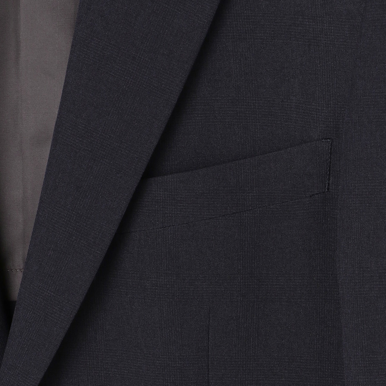 Washable Check 2-Button Suit - Navy - Image 4