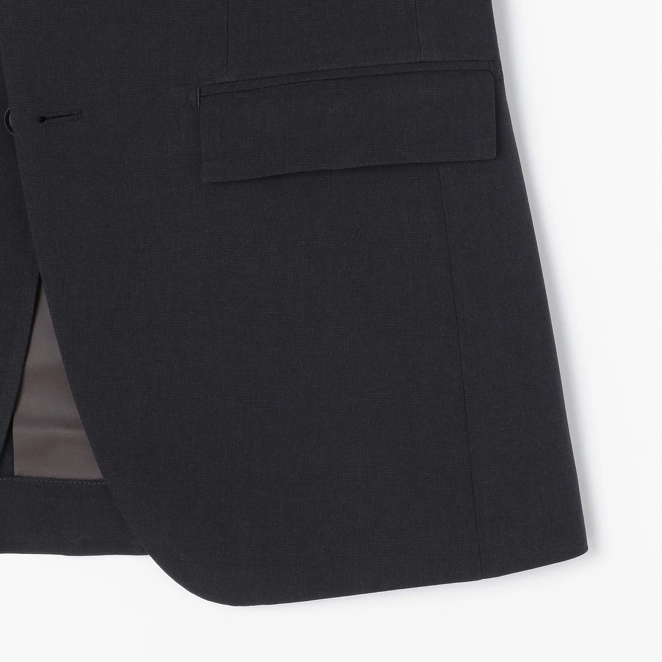 Washable Check 2-Button Suit - Navy - Image 6