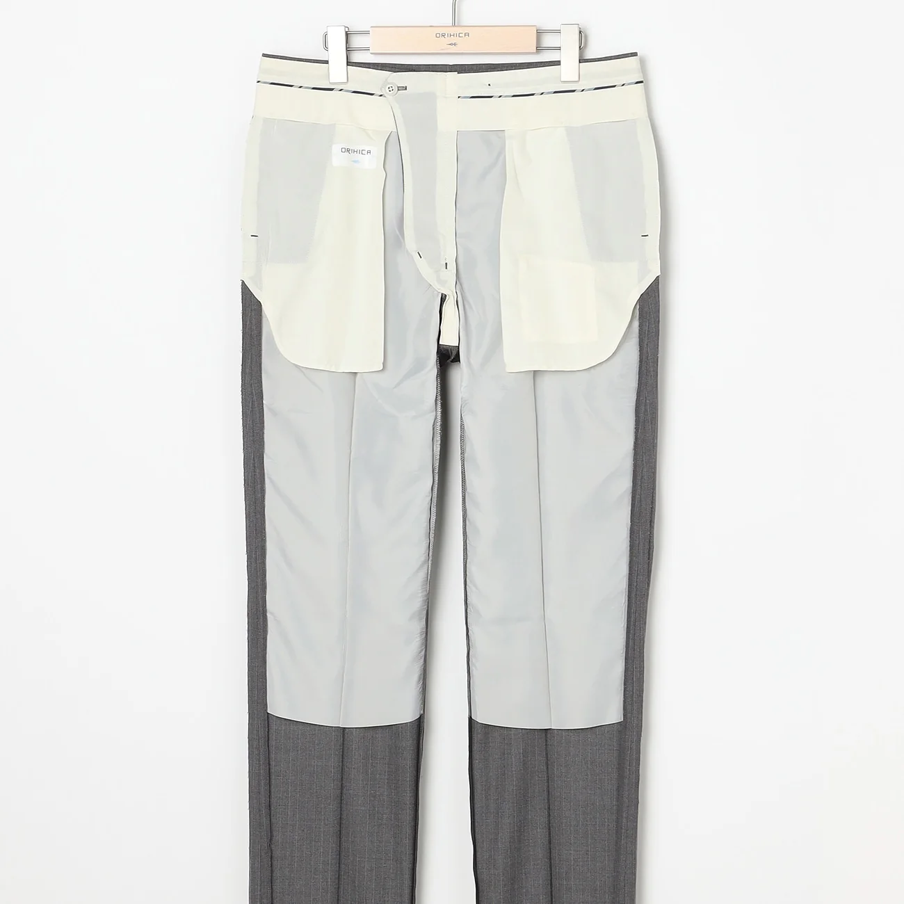 Washable Stretch Stripe Suit - Light Gray - Image 12