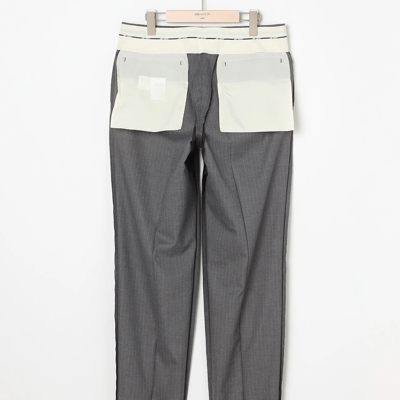 Washable Stretch Stripe Suit - Light Gray - Image 13