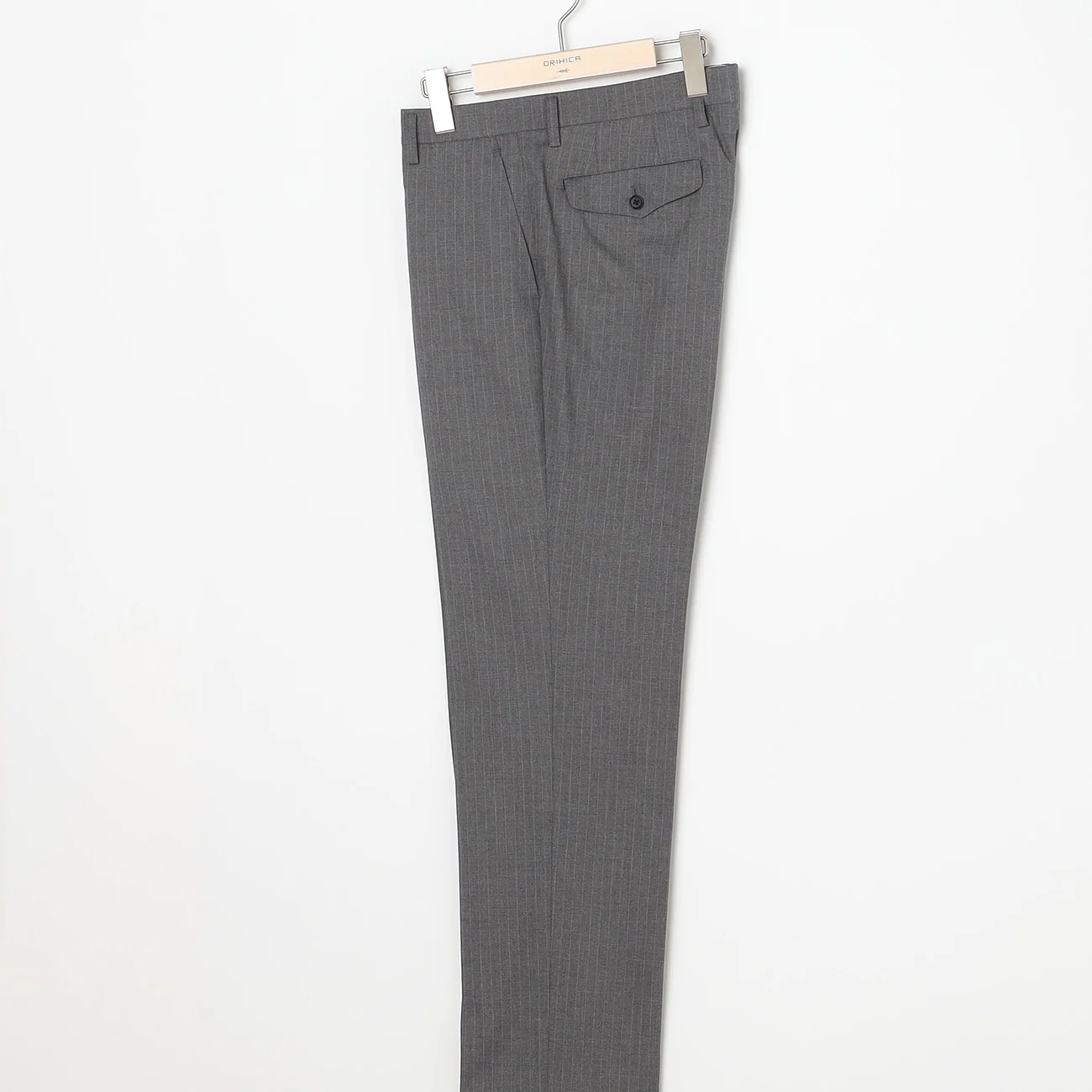 Washable Stretch Stripe Suit - Light Gray - Image 9