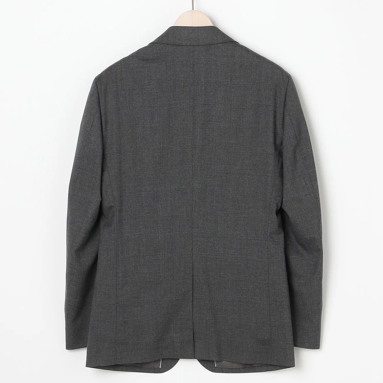 Washable Stretch Check Suit - Medium Gray - Image 3
