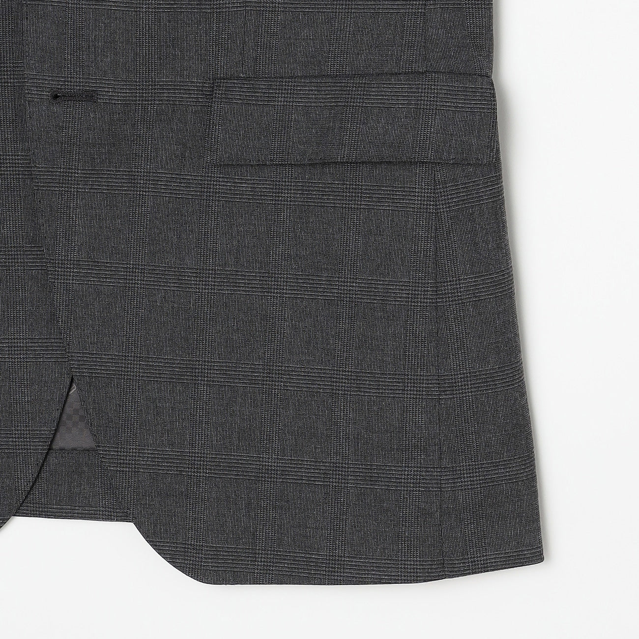 Washable Stretch Check Suit - Medium Gray - Image 6