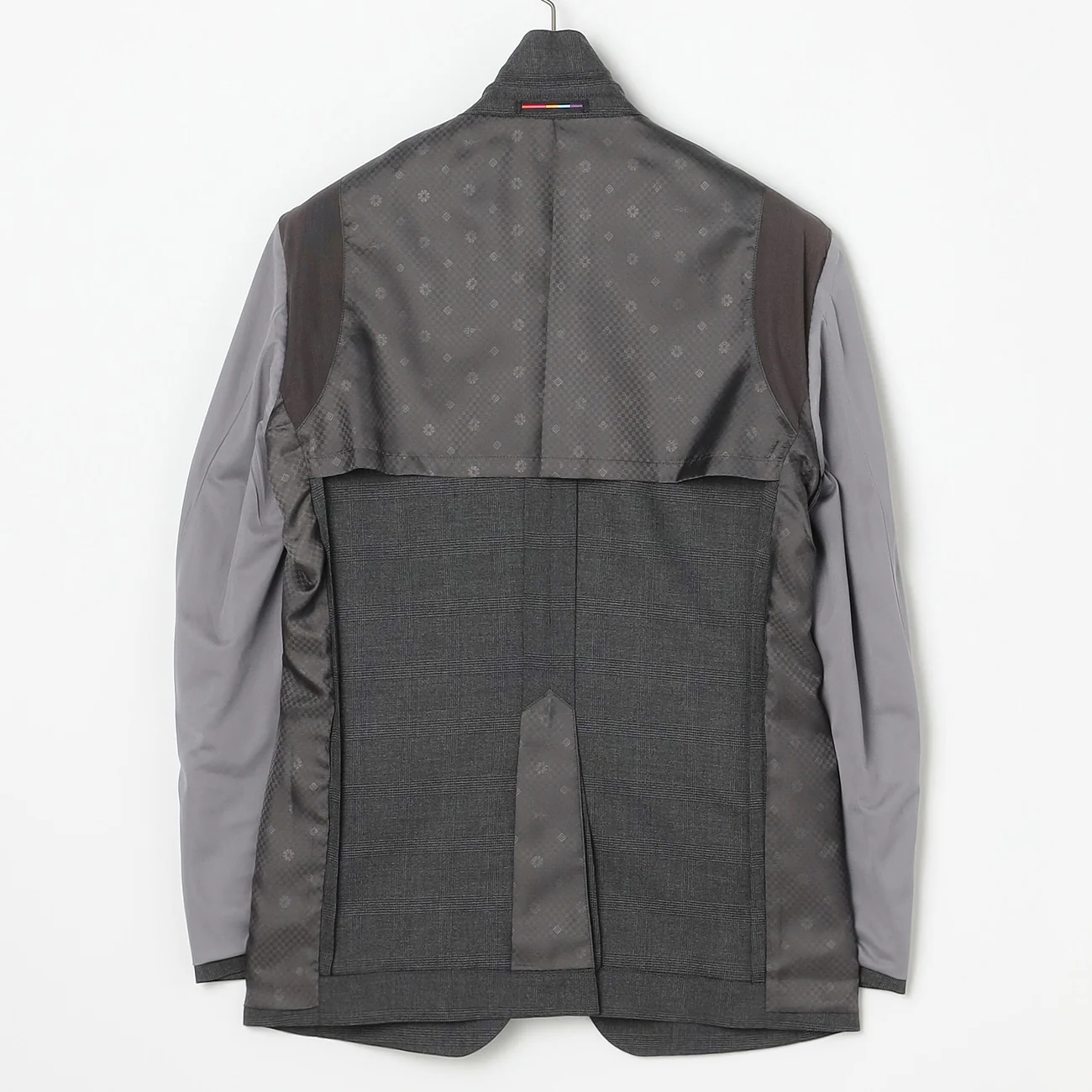 Washable Stretch Check Suit - Medium Gray - Image 8