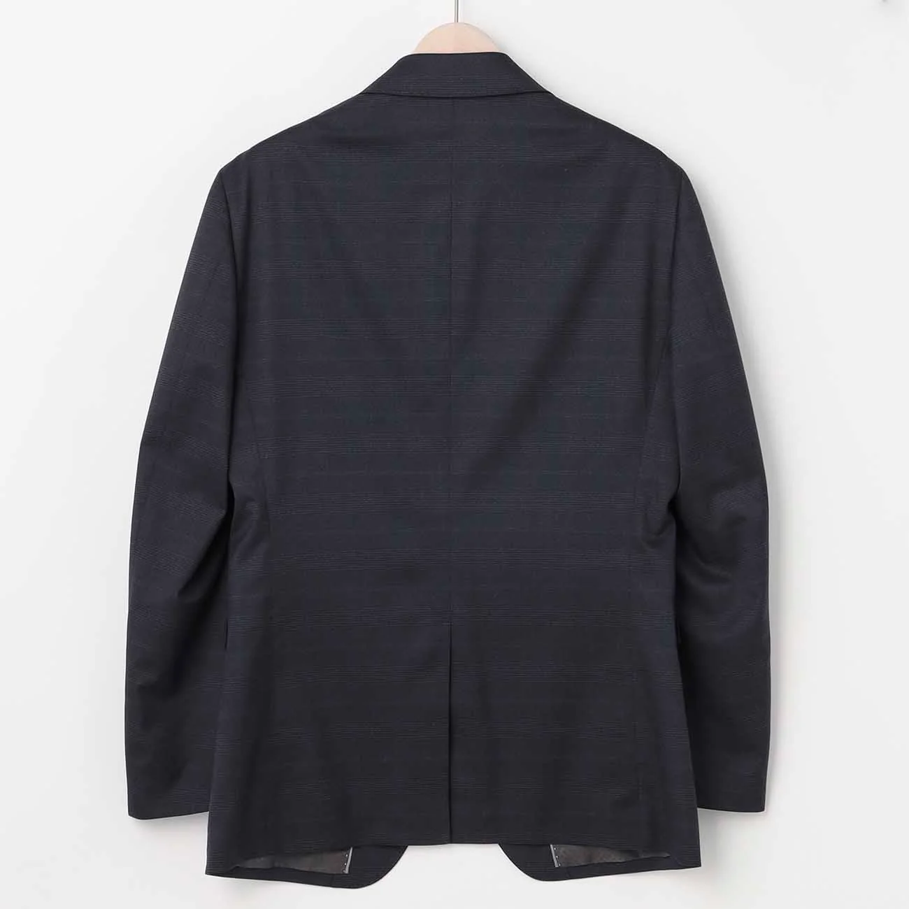Smart Tech Check Suit - Navy - Image 3