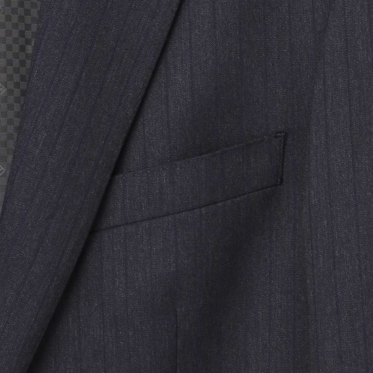 Smart Tech Stripe Suit - Navy - Image 4