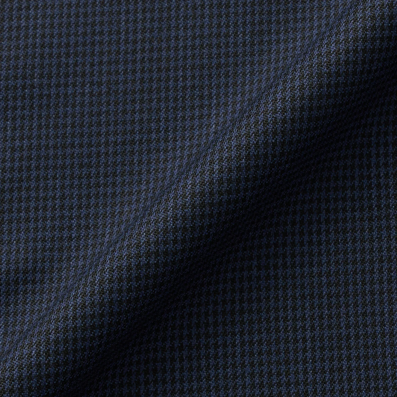 Washable Stretch Houndstooth Suit - Navy - Image 13
