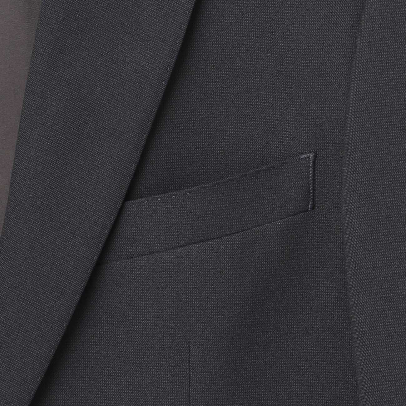 Birdseye 2-Pant Suit - Charcoal Gray - Image 4