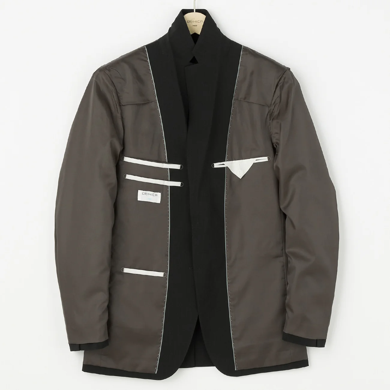 Shadow Stripe Suit with 2-Pant - Black - Image 7