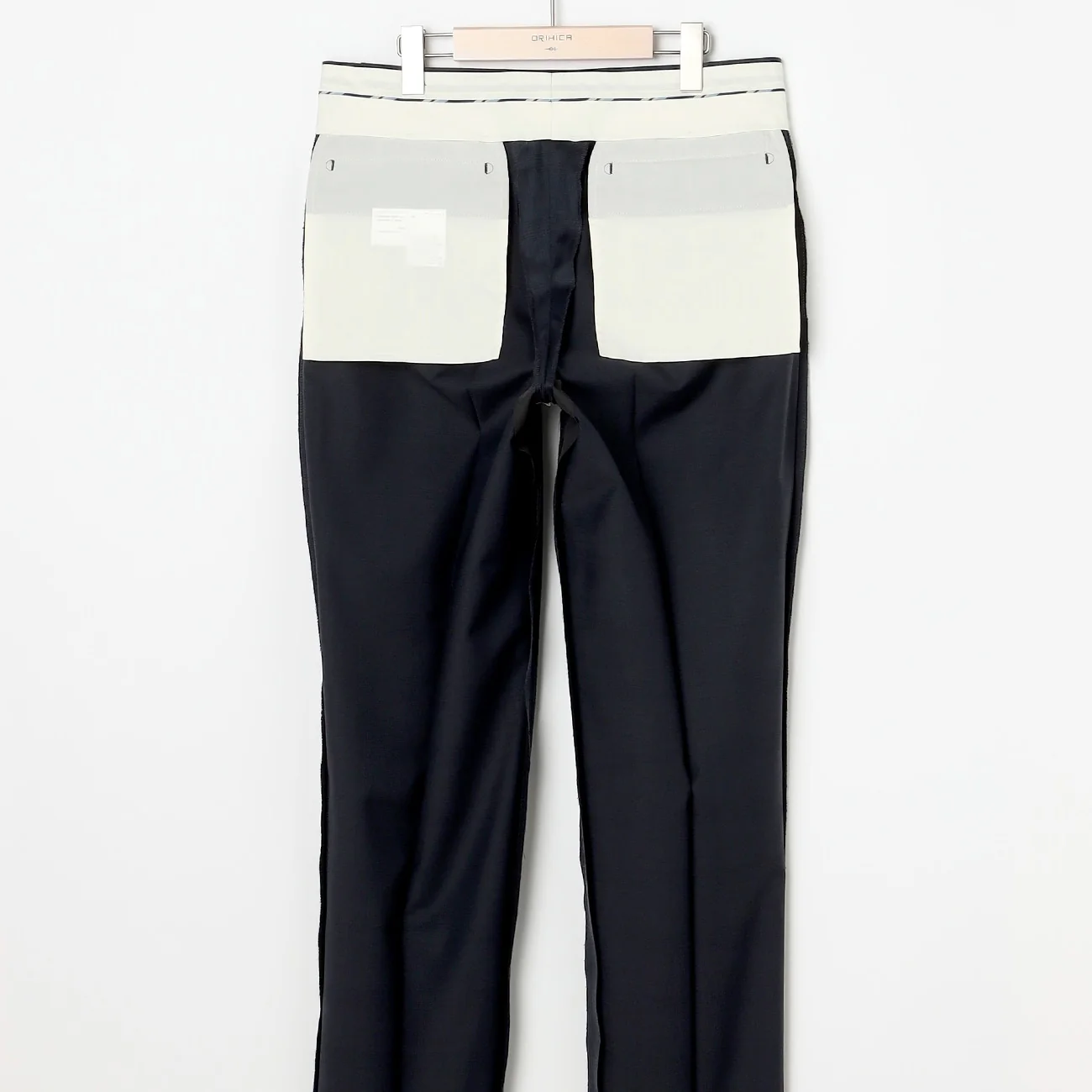 Check Wool Blend 3-Piece Suit with Side Adjuster - Navy - Image 19