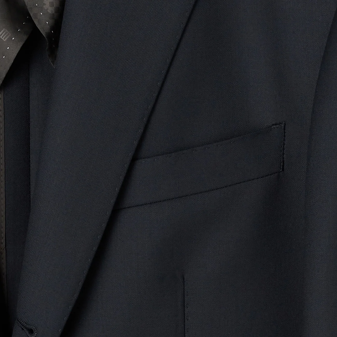 LUXE Line SUPER 140's Solid Suit - Navy - Image 5
