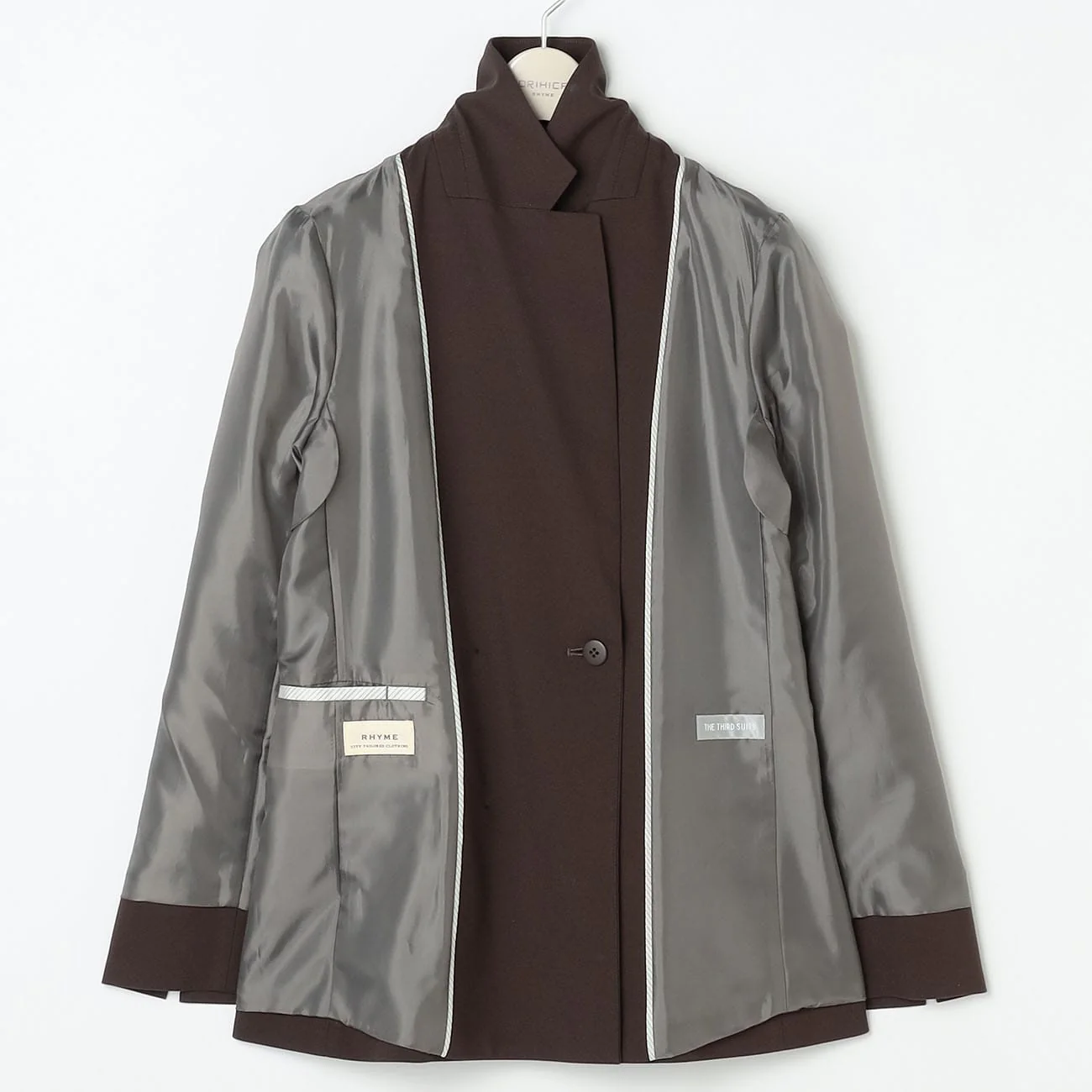 THE THIRD SUITS Double Breasted Jacket - Brown - Image 11
