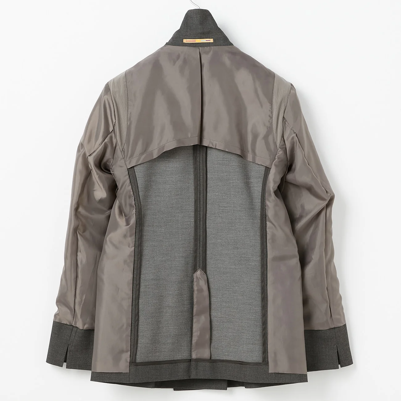 THE THIRD SUITS Chambray Double-Breasted Jacket - Medium Gray - Image 13