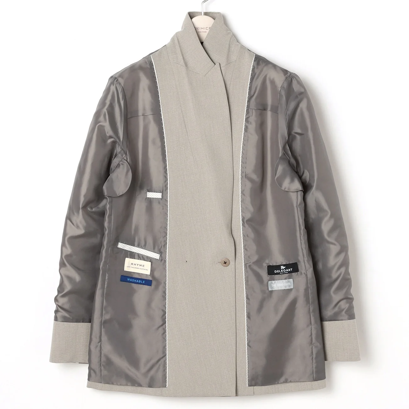 THE THIRD SUITS Double Breasted Jacket - Beige - Image 6