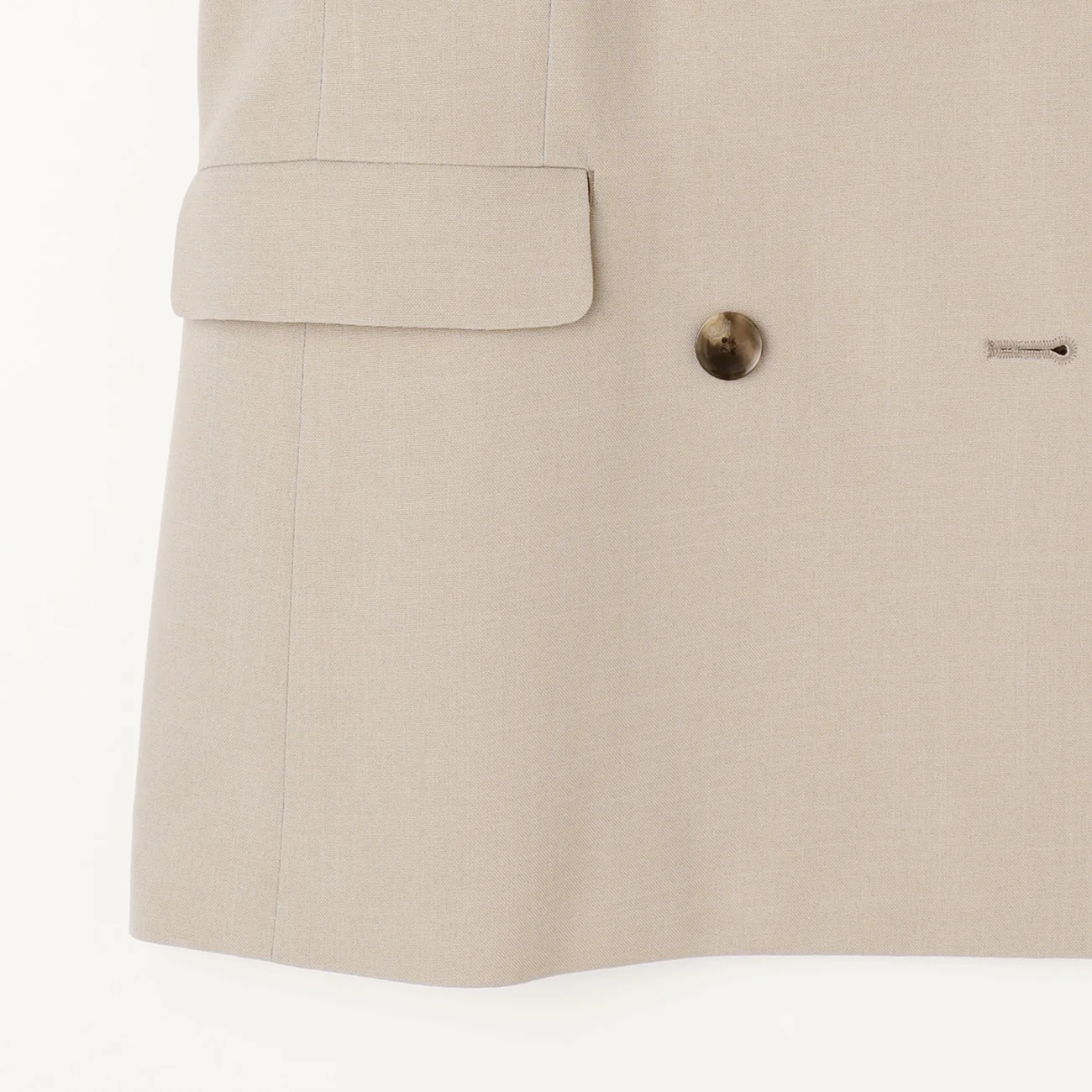 THE THIRD SUITS Double Breasted Jacket - Beige - Image 5