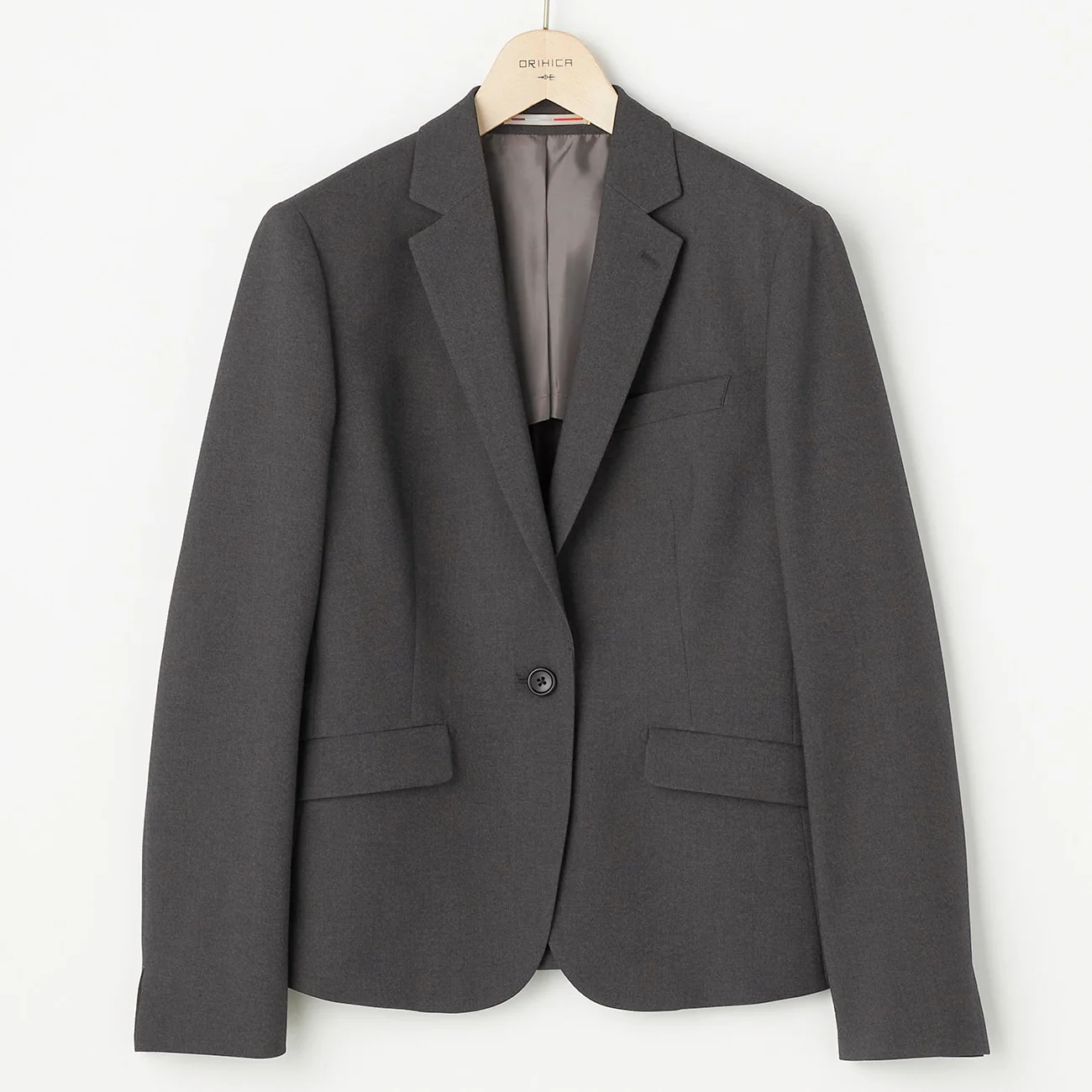 Washable Stretch Shark Skin Suit Jacket - Medium Gray - Image 8