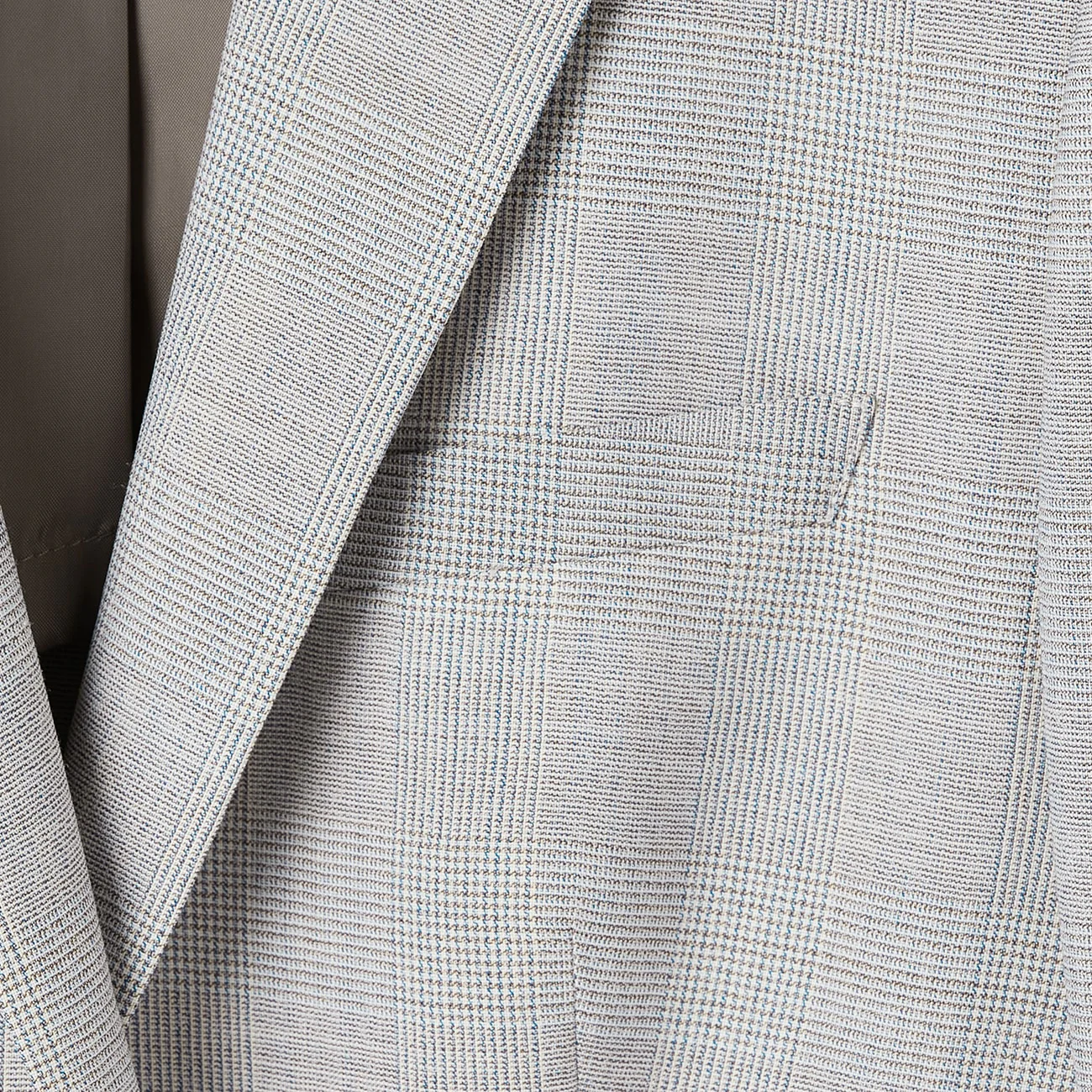 Washable Stretch Check Jacket - Light Gray - Image 11