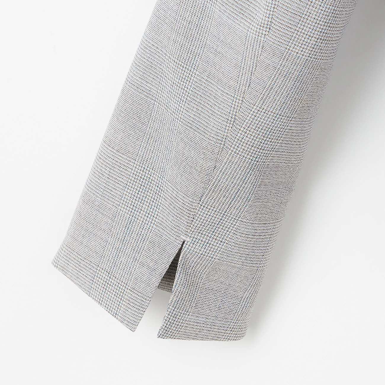 Washable Stretch Check Jacket - Light Gray - Image 12