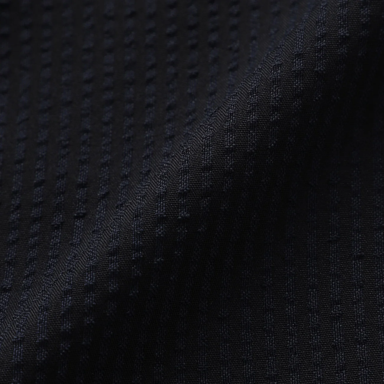 THE THIRD SUITS Seersucker Double Breasted Jacket - Navy - Image 7