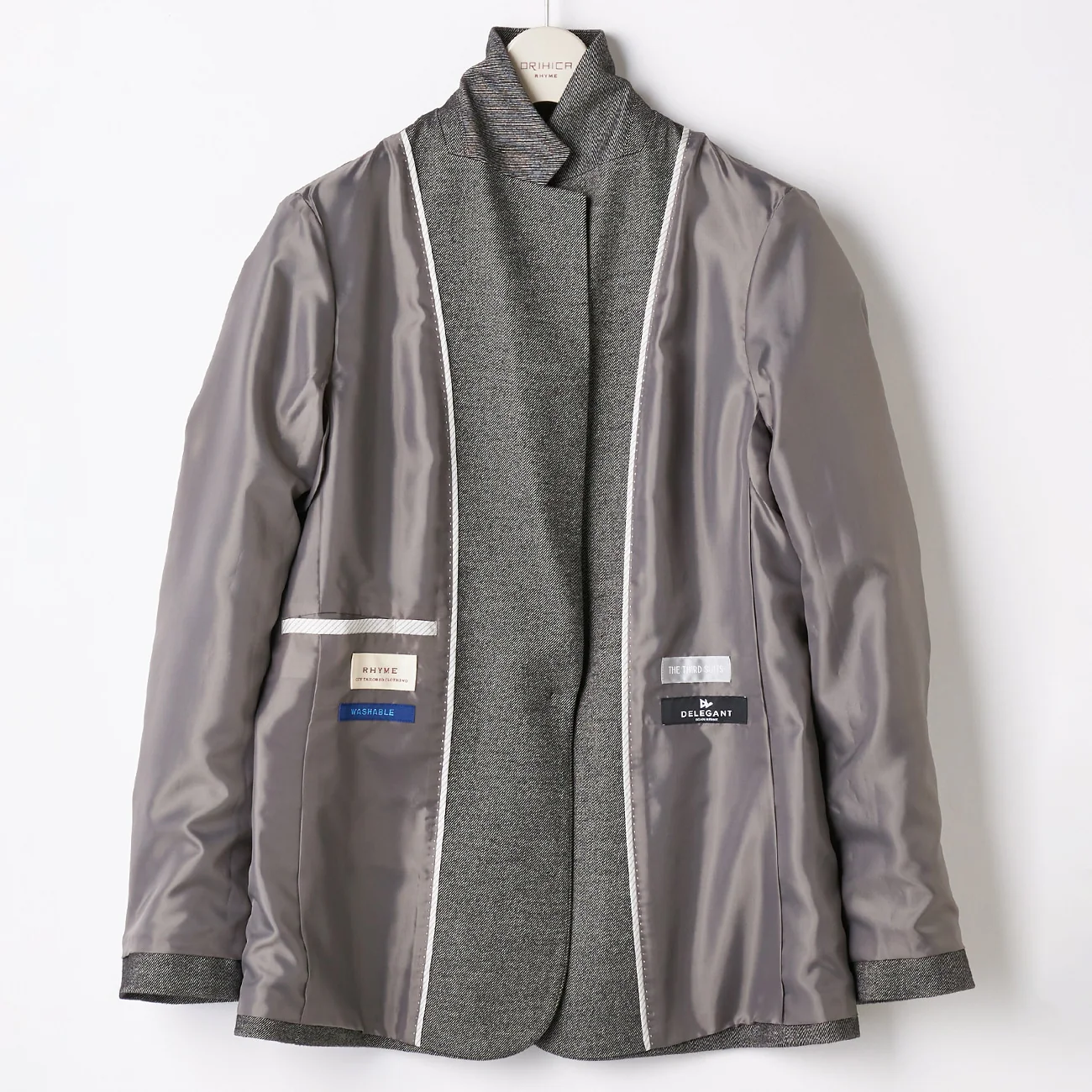 THE THIRD SUITS Twill Long Jacket - Beige - Image 10