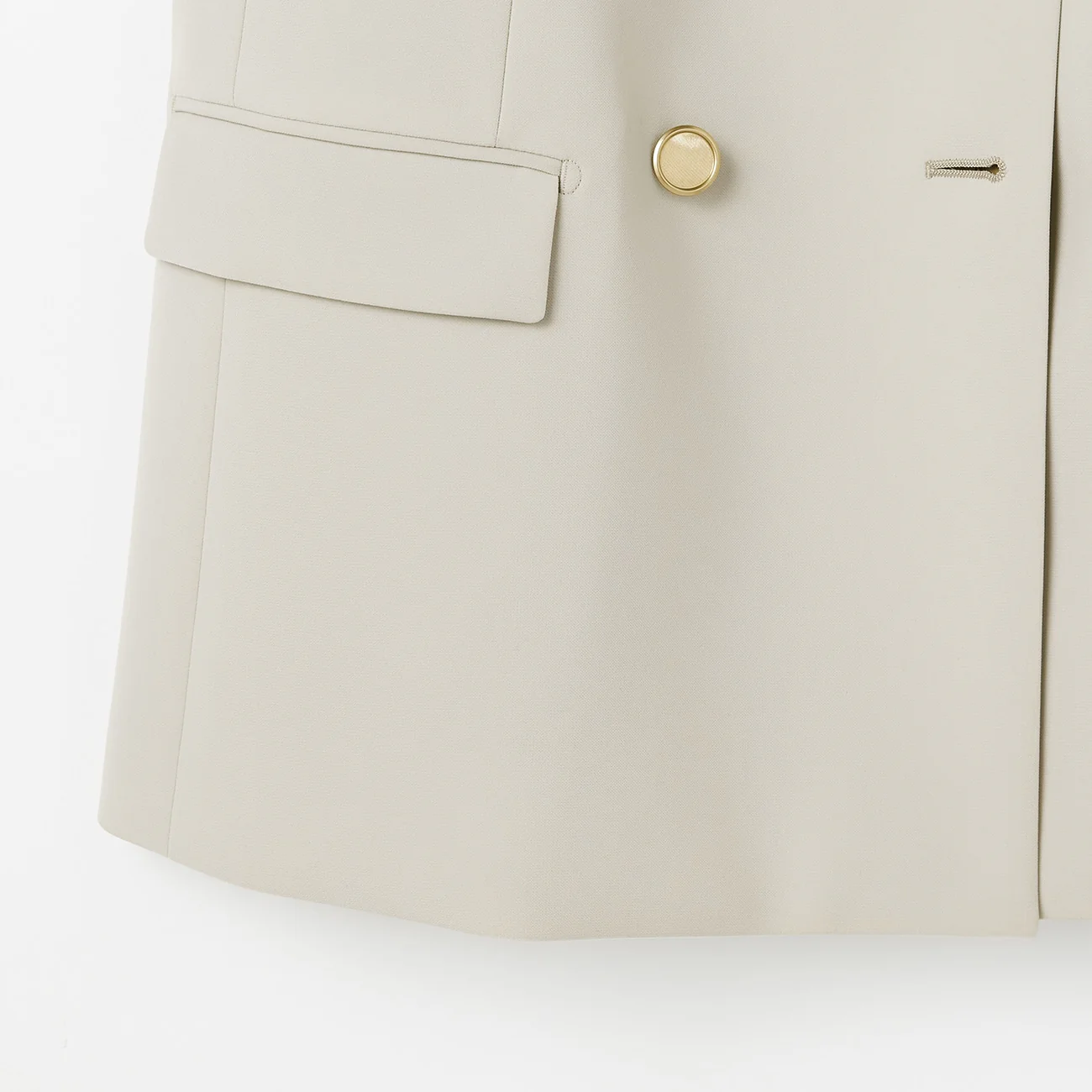 THE THIRD SUITS Double Cloth Vest - Beige - Image 12