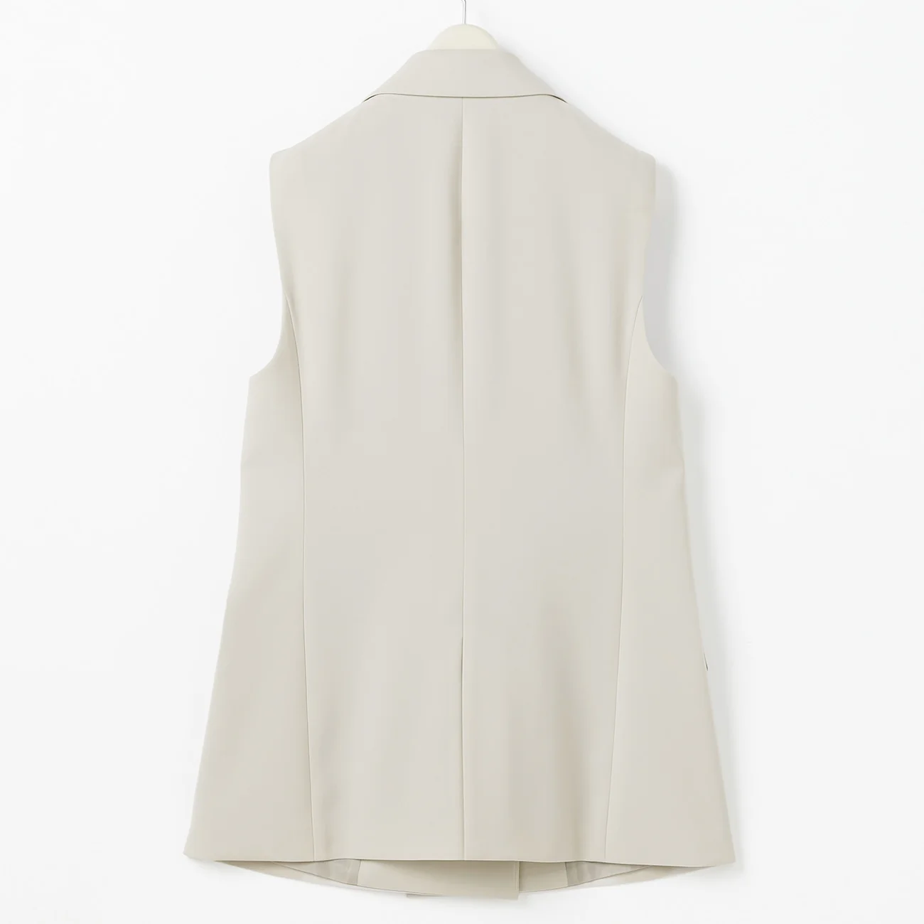 THE THIRD SUITS Double Cloth Vest - Beige - Image 9