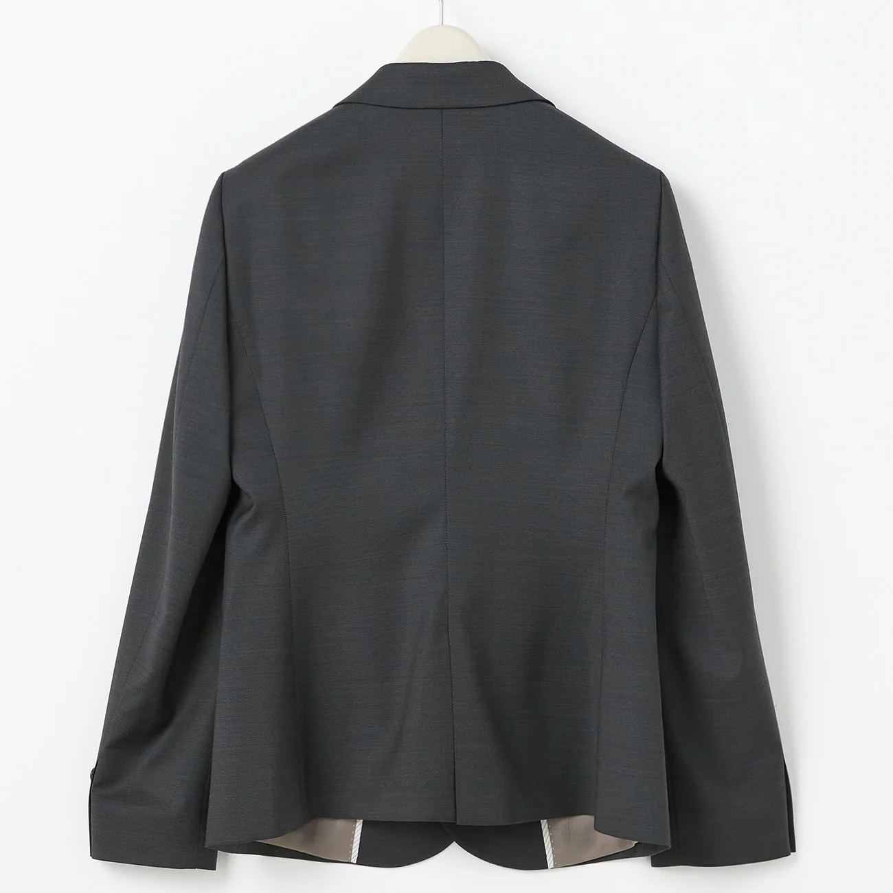 LUXE Line REDA Textured Wool Jacket - Charcoal Gray - Image 13