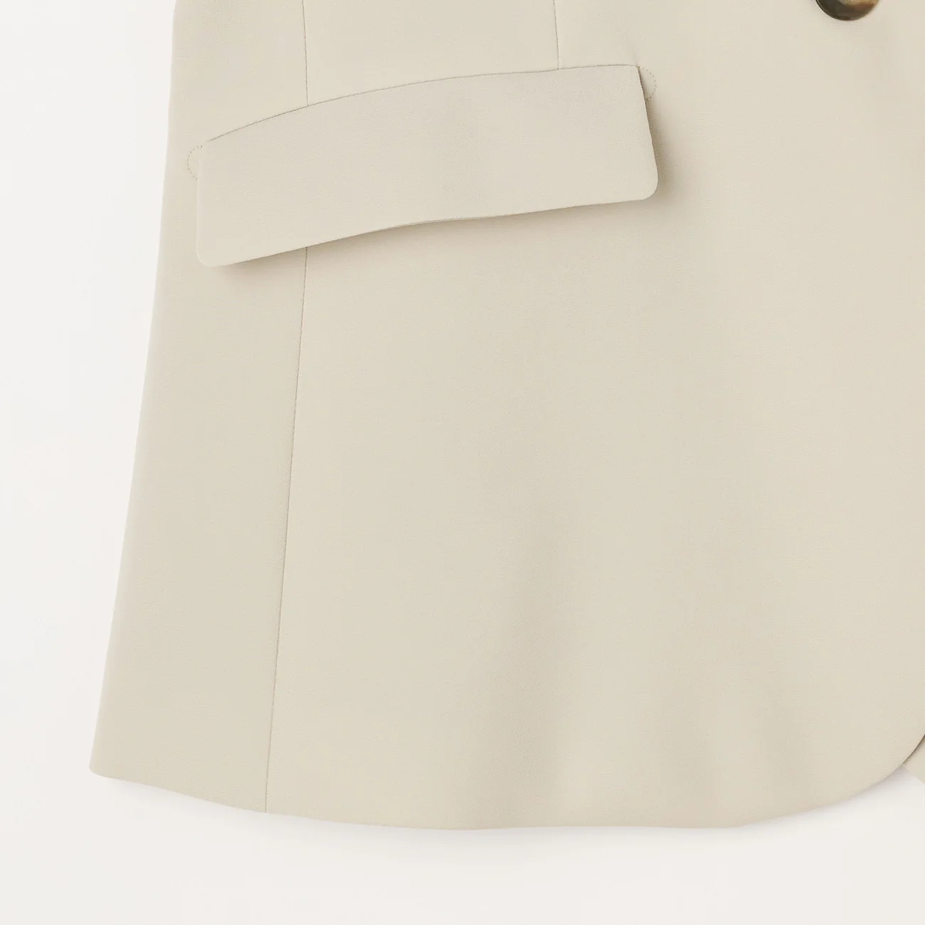 THE THIRD SUITS Double Cloth Notch Lapel Jacket - Beige - Image 10