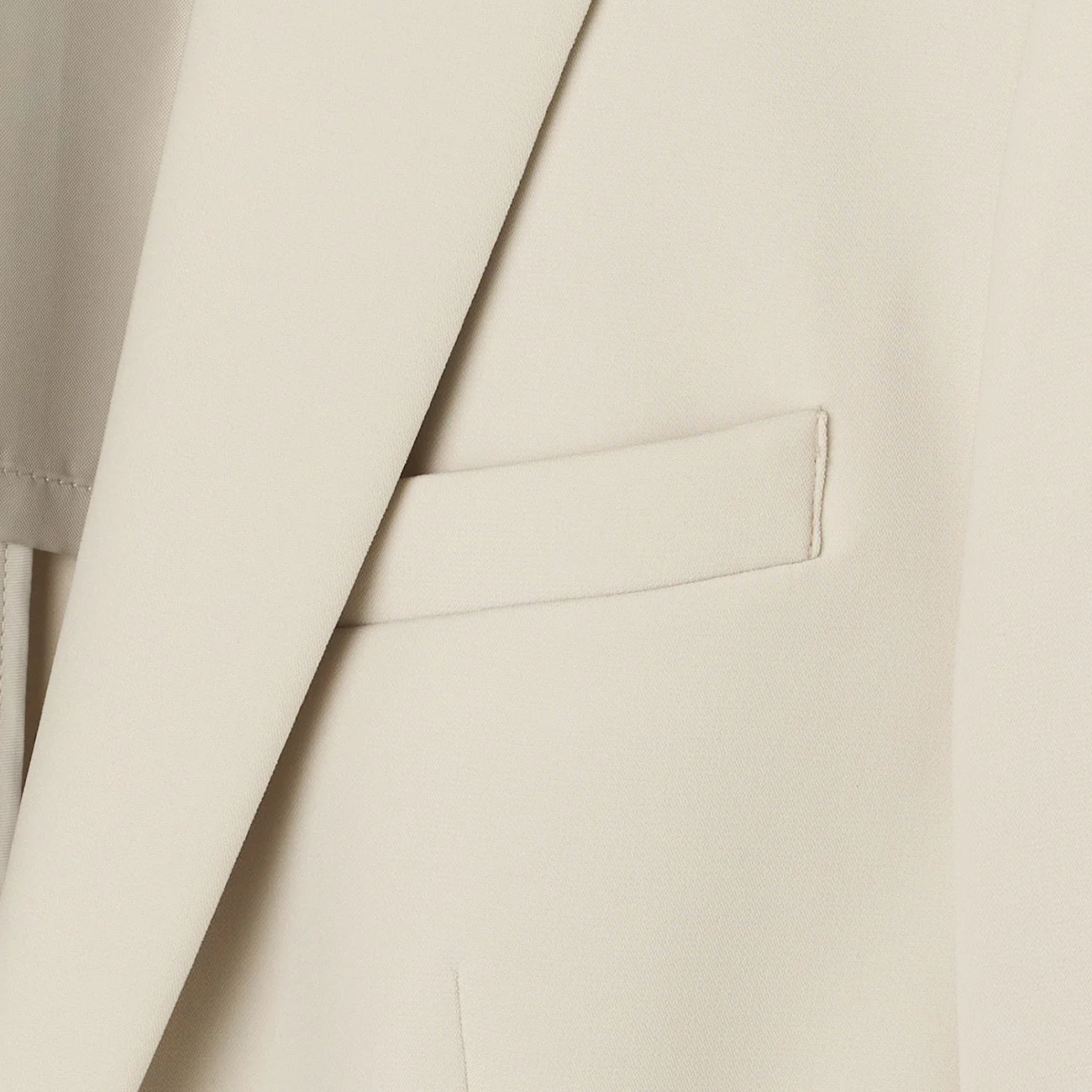 THE THIRD SUITS Double Cloth Notch Lapel Jacket - Beige - Image 8