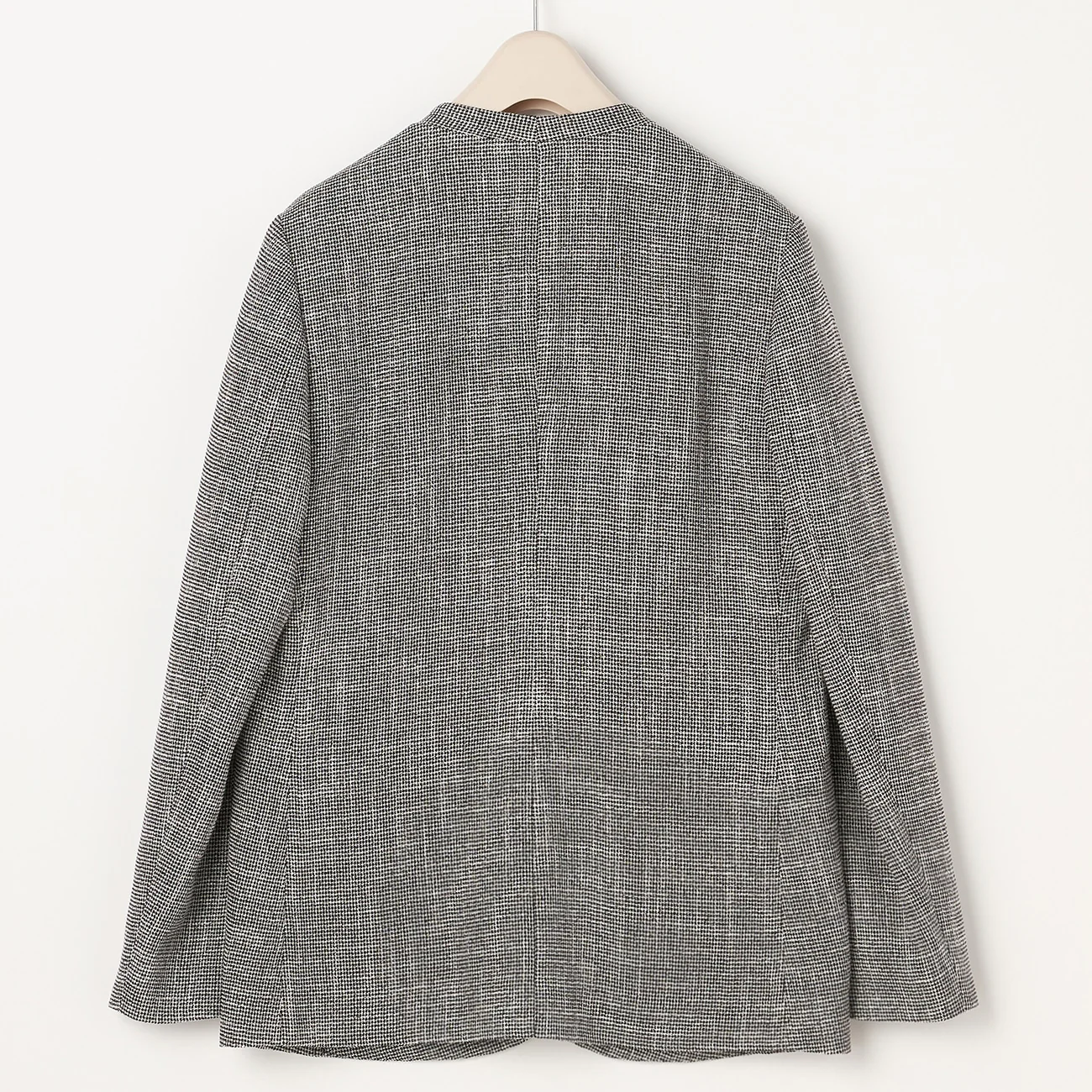 THE THIRD SUITS Leno Weave Collarless Long Jacket - Image 18
